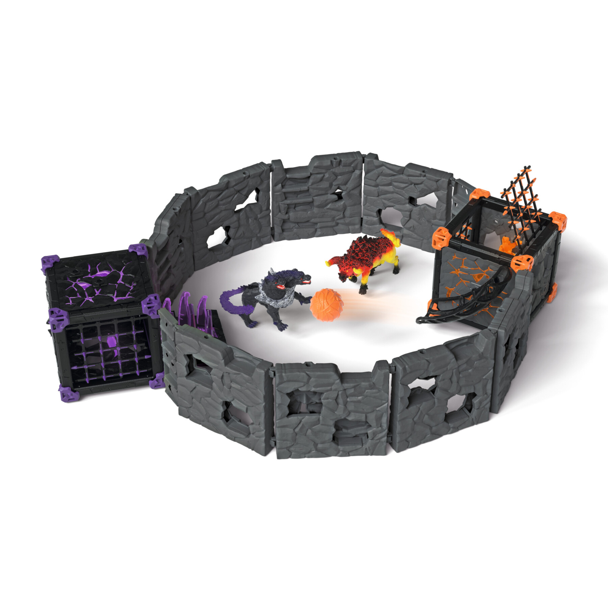 Schleich 42673 battlecave arena: lava vs. ombra, da 7-12 anni, eldrador – playset - Schleich