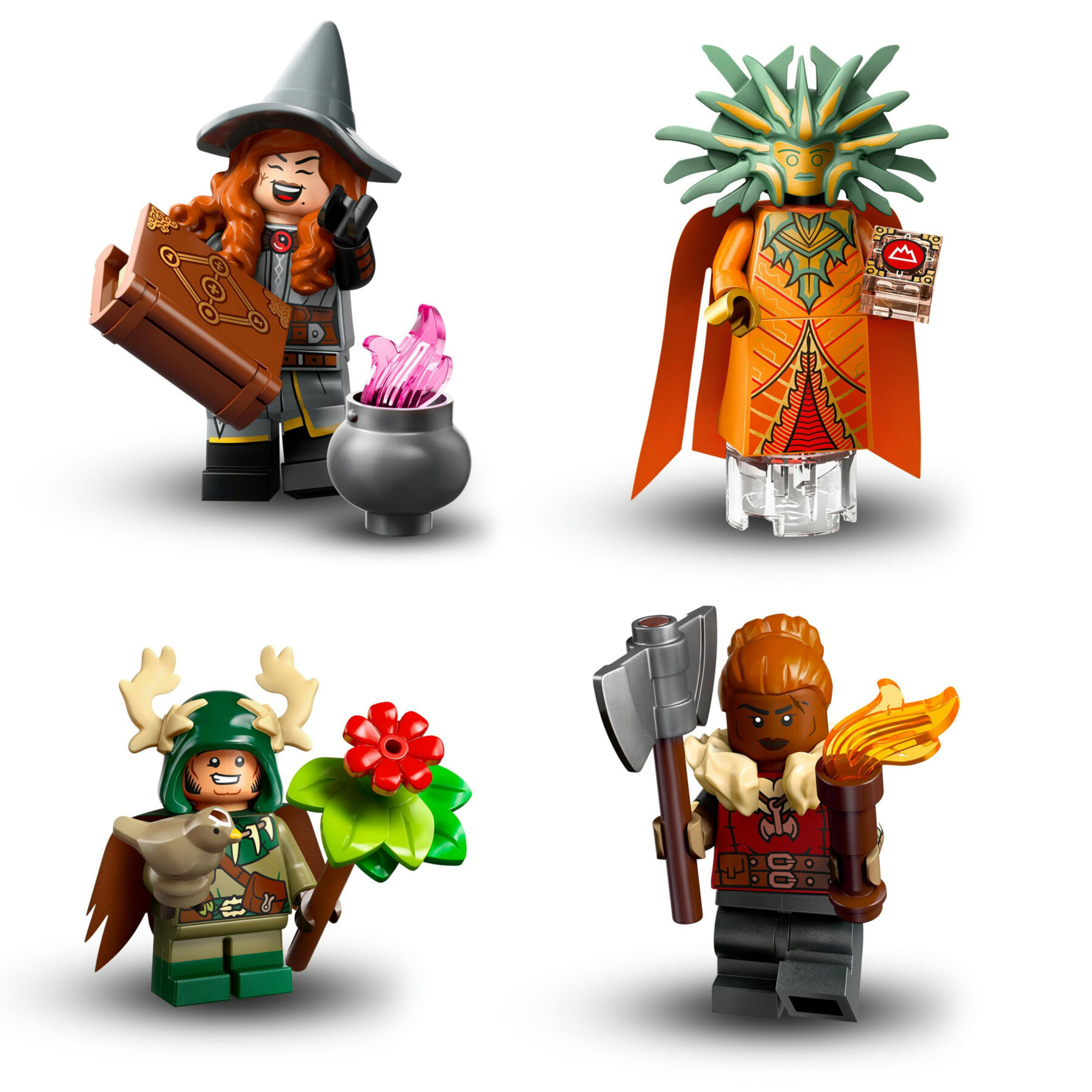 Lego minifigures 71047 dungeons & dragons, scatola con 1 di 12 personaggi casuali, gadget da collezione, giochi per bambini 5+ - Lego