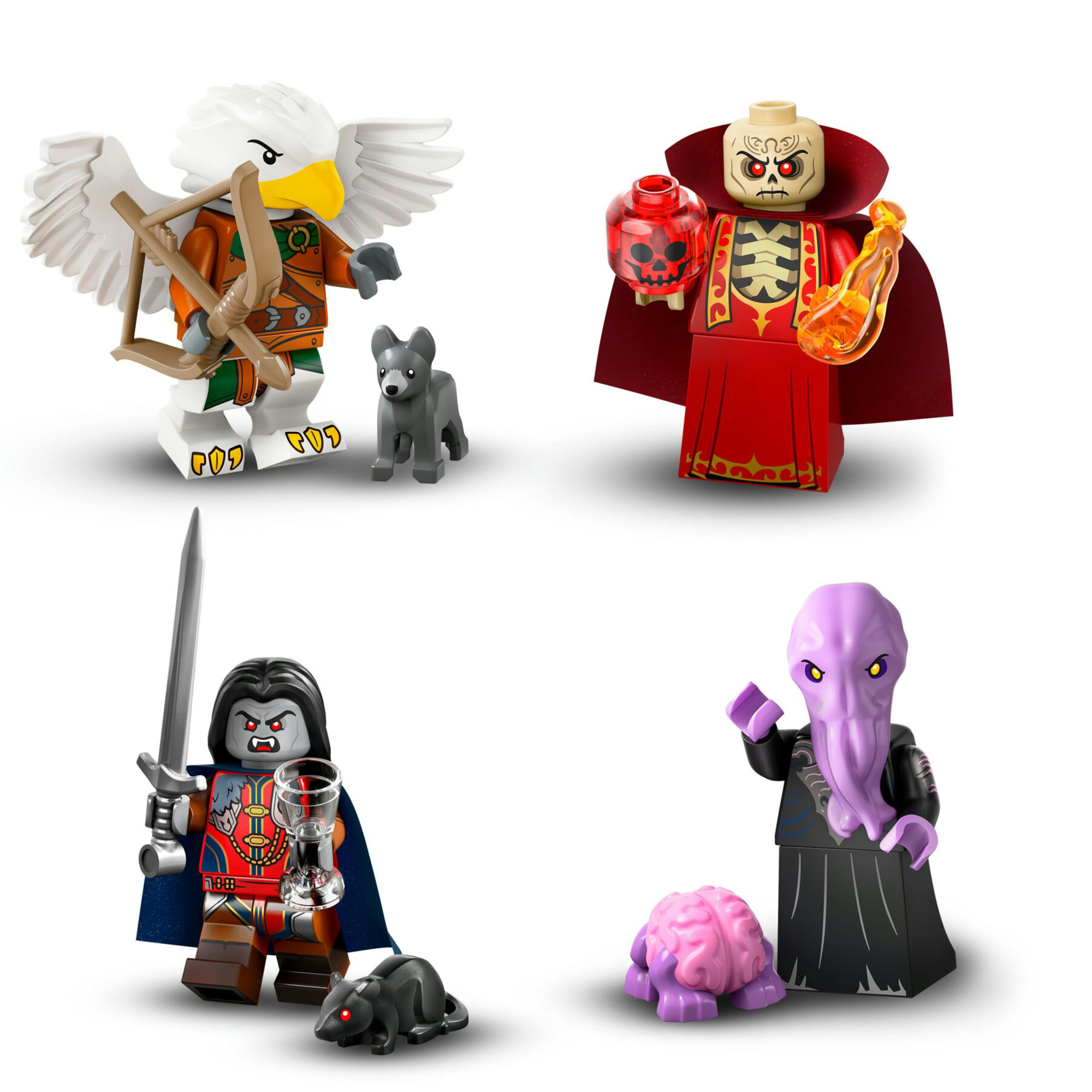 Lego minifigures 71047 dungeons & dragons, scatola con 1 di 12 personaggi casuali, gadget da collezione, giochi per bambini 5+ - Lego