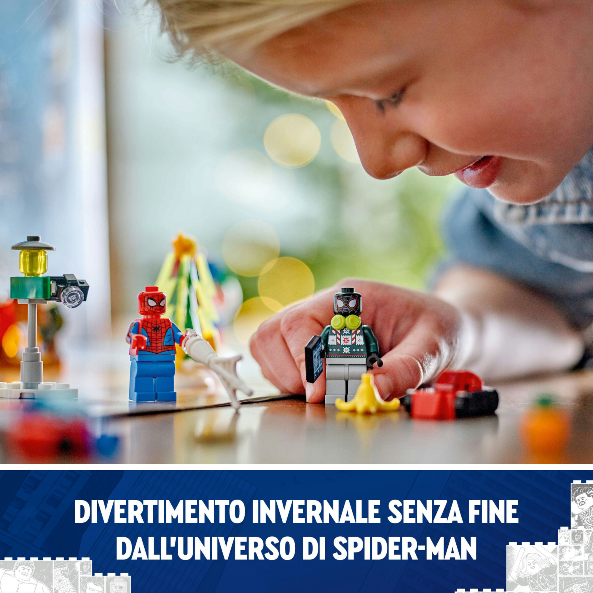 Lego marvel 76293 calendario dell’avvento 2024 spider-man giocattolo con supereroi e modellini, gioco di natale per bambini 7+ - Lego