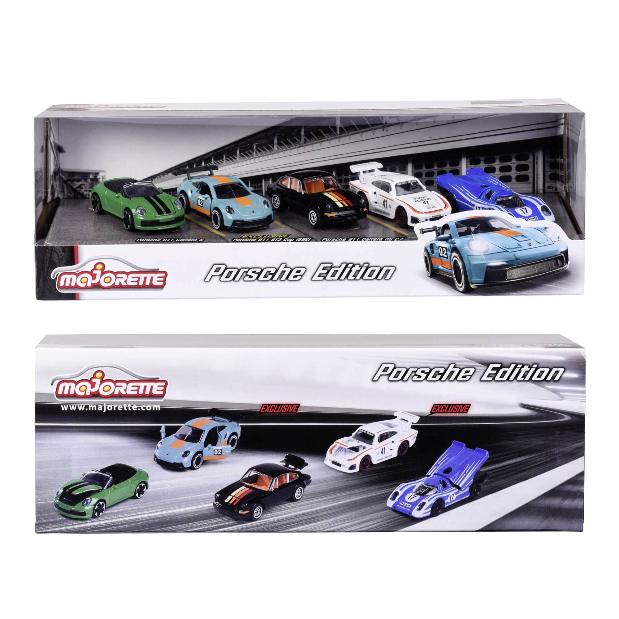 Majorette porsche giftpack con 5 modellini in scala 1:64 - MAJORETTE