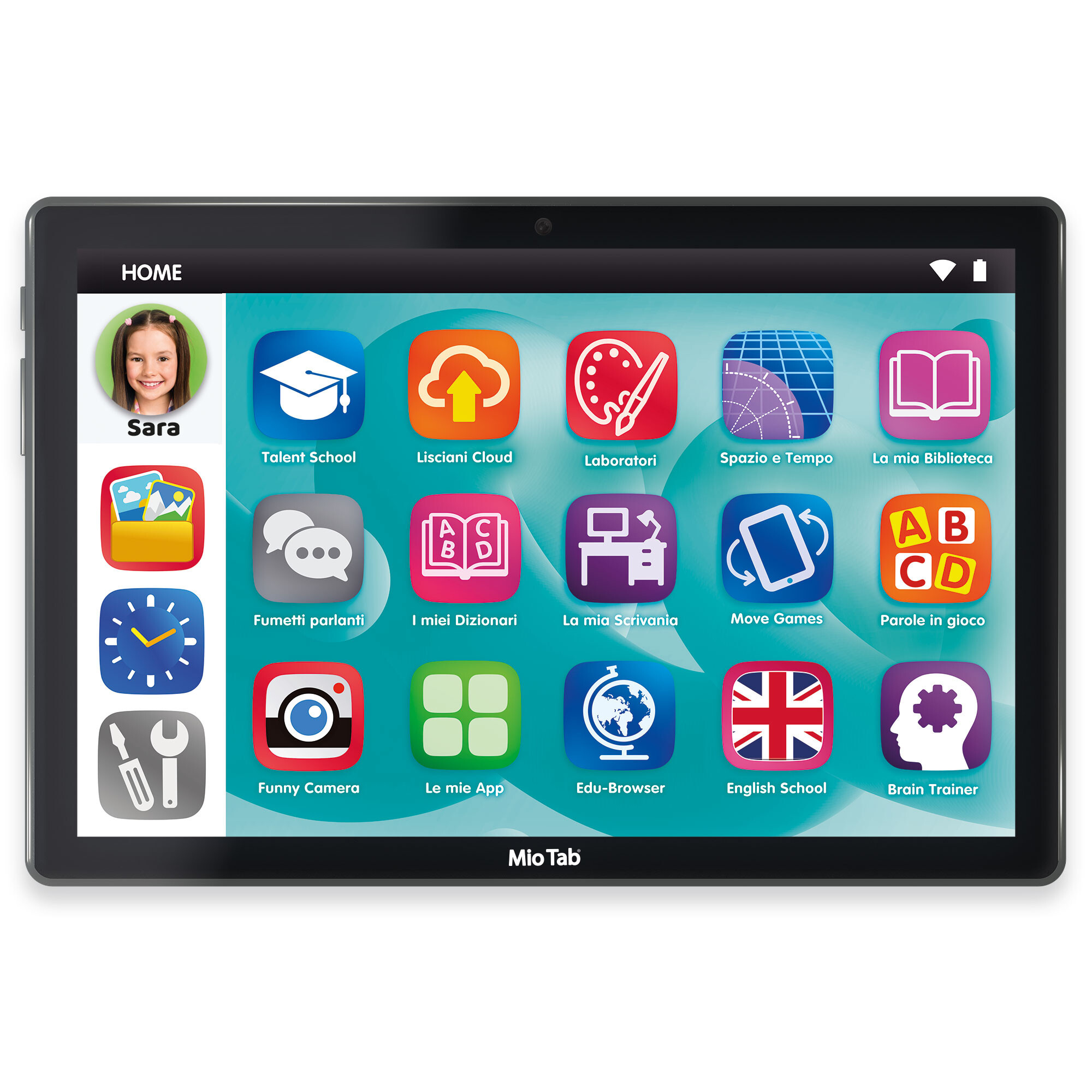 Tablet hi-tech educativo mio tab 10'' evolution pro - schermo 10.1'' ips, 64 gb, android 14, 300+ app educative - LISCIANI