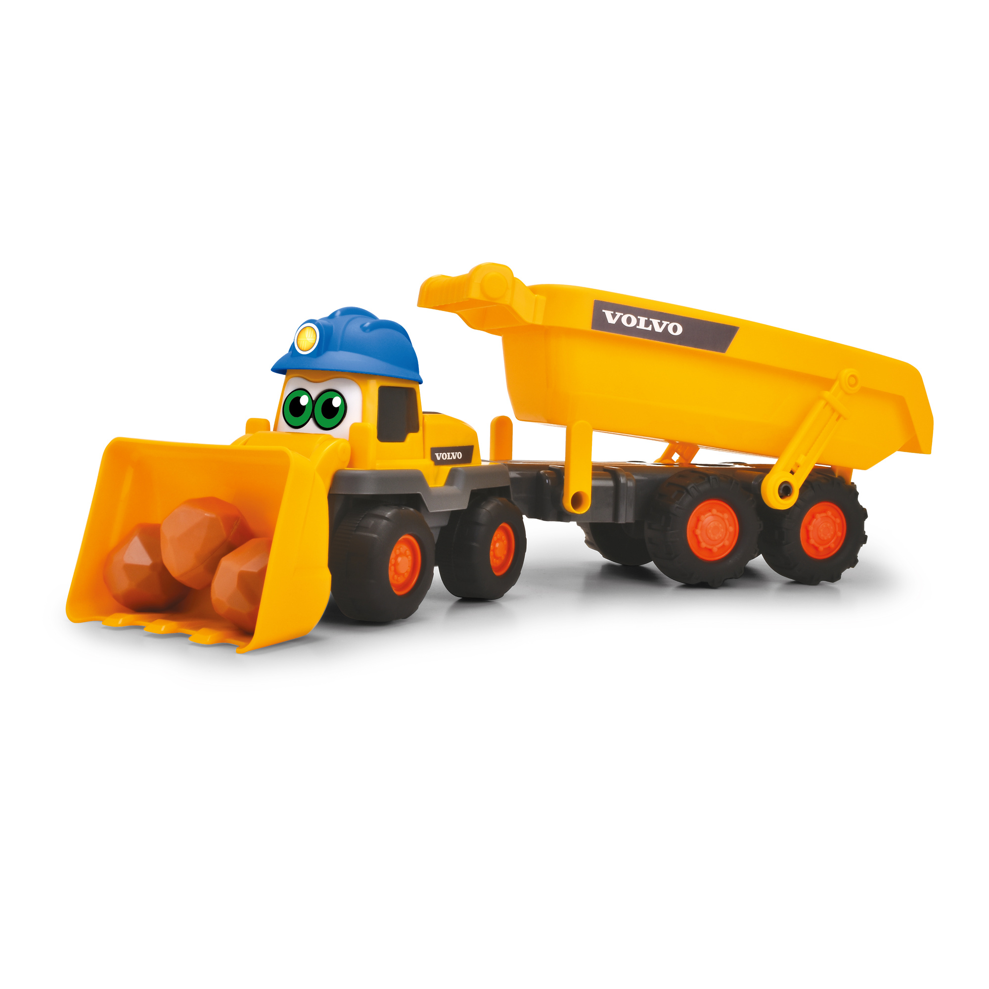 Bulldozer volvo con cassone staccabile e suono clacson - BABY SMILE