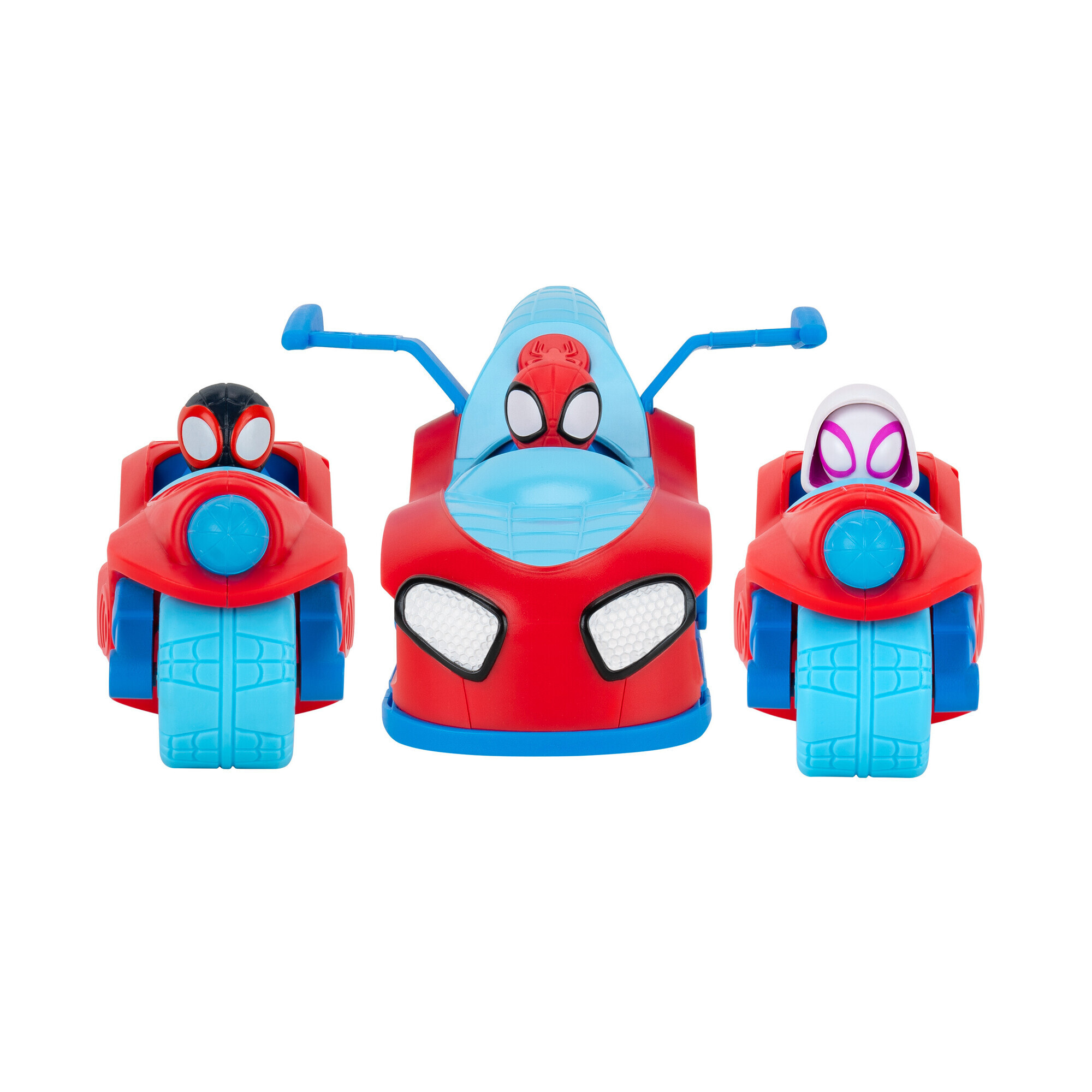 Spidey veicolo deluxe da 24 cm tre in uno trasformabile in due moto e un jet - SPIDEY