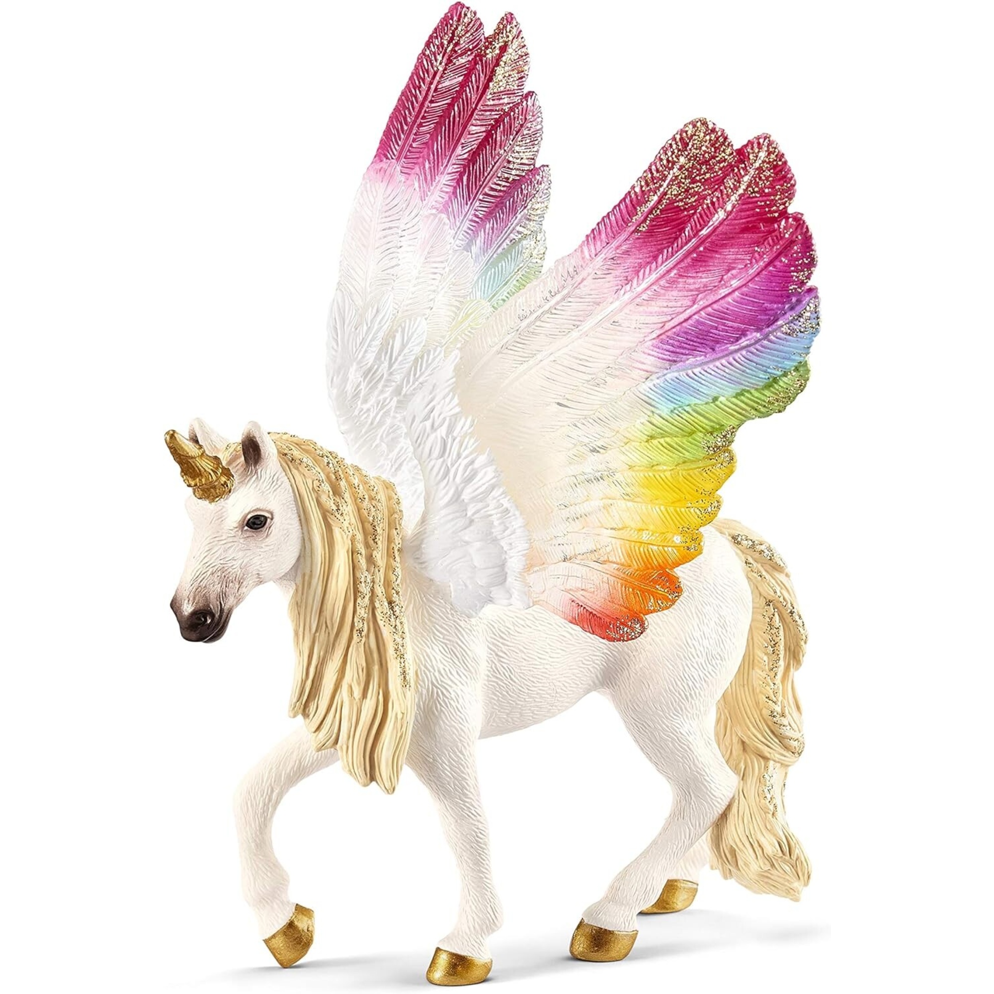 Schleich 70576 unicorno alato arcobaleno, da 5 anni, bayala – figura, 16 x 15 x 18 cm - Schleich