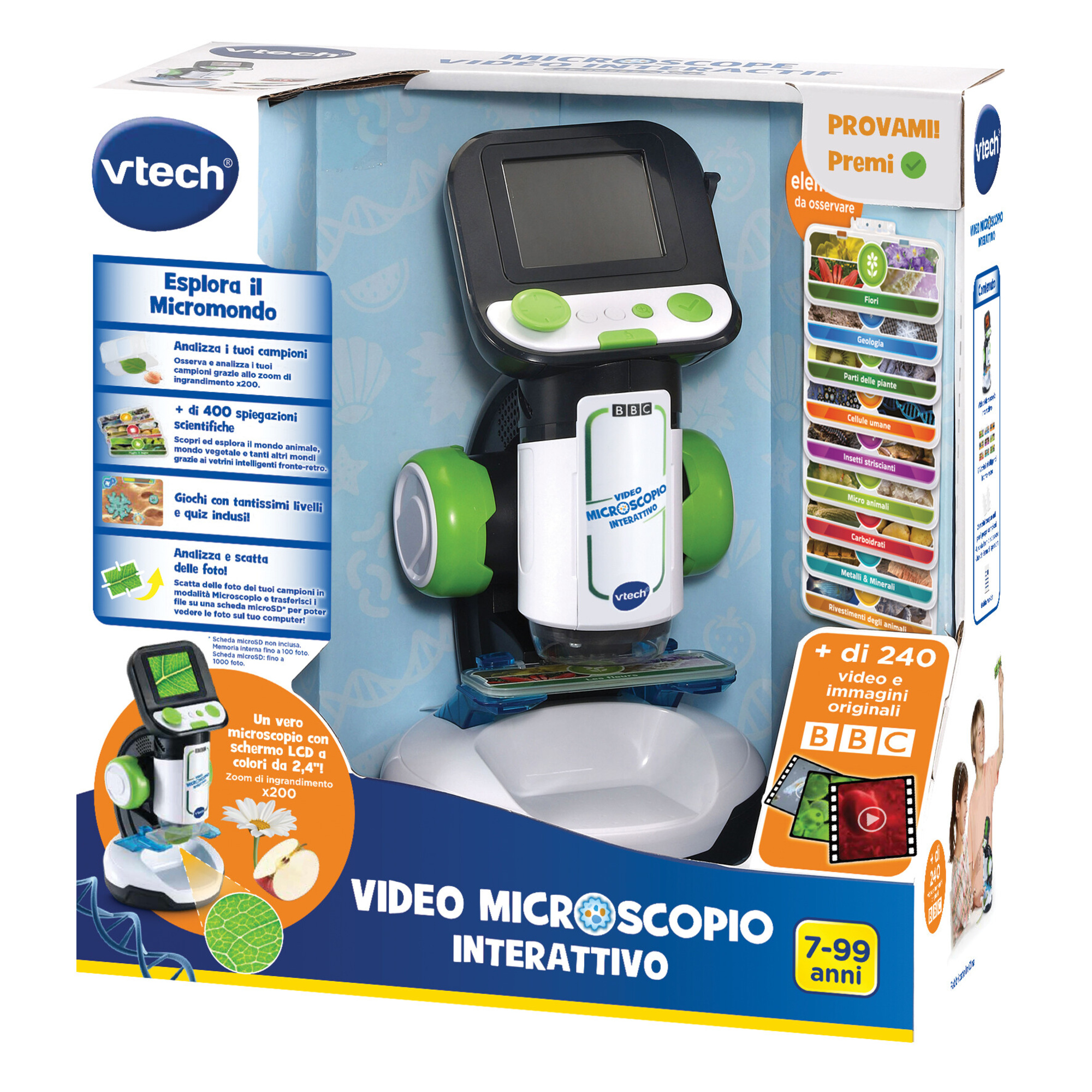 Vtech - video - microscopio interattivo digitale con video originali bbc per esplorare il mondo! - VTECH