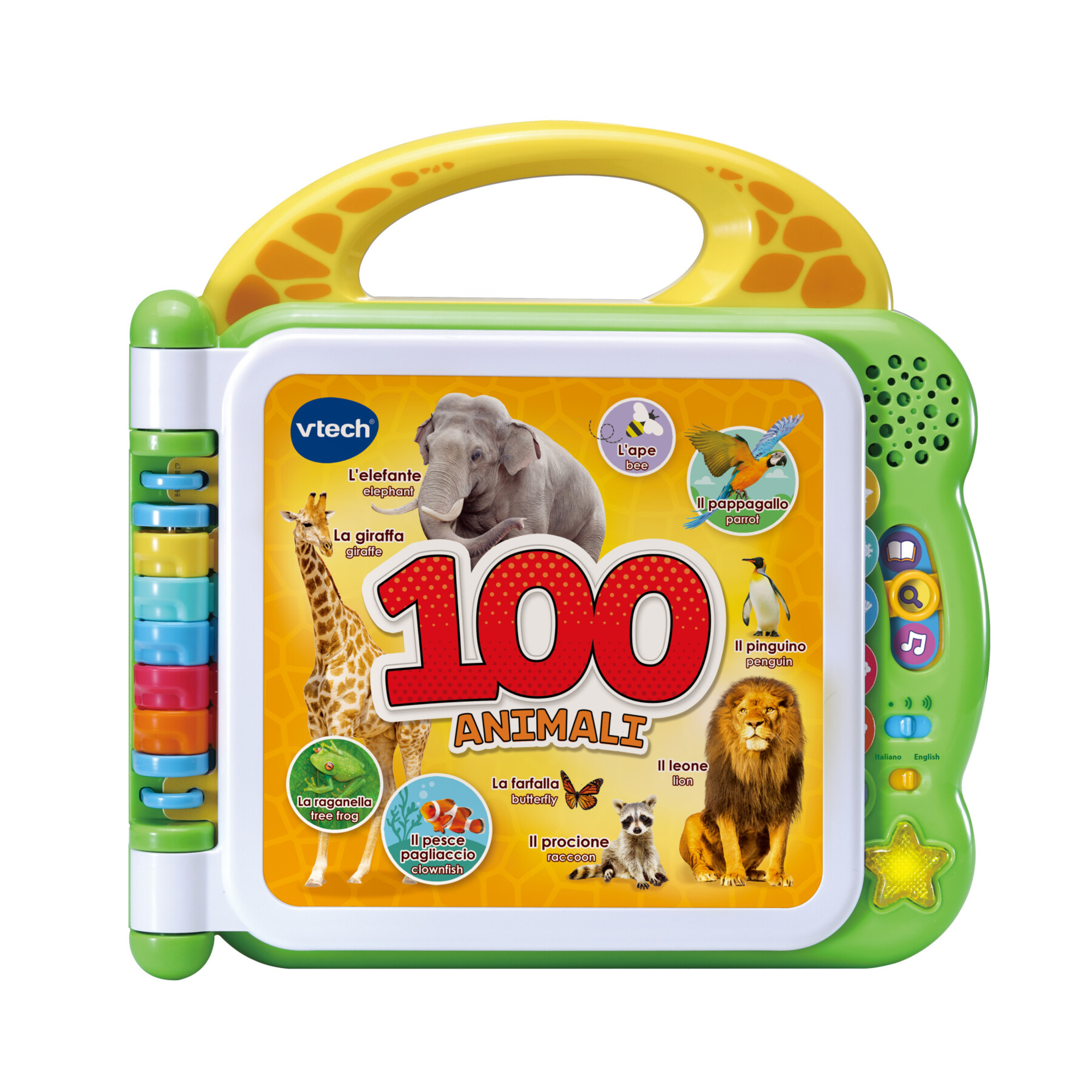 Vtech - libro interattivo per scoprire i nomi di 100 animali in italiano e in inglese! - VTECH