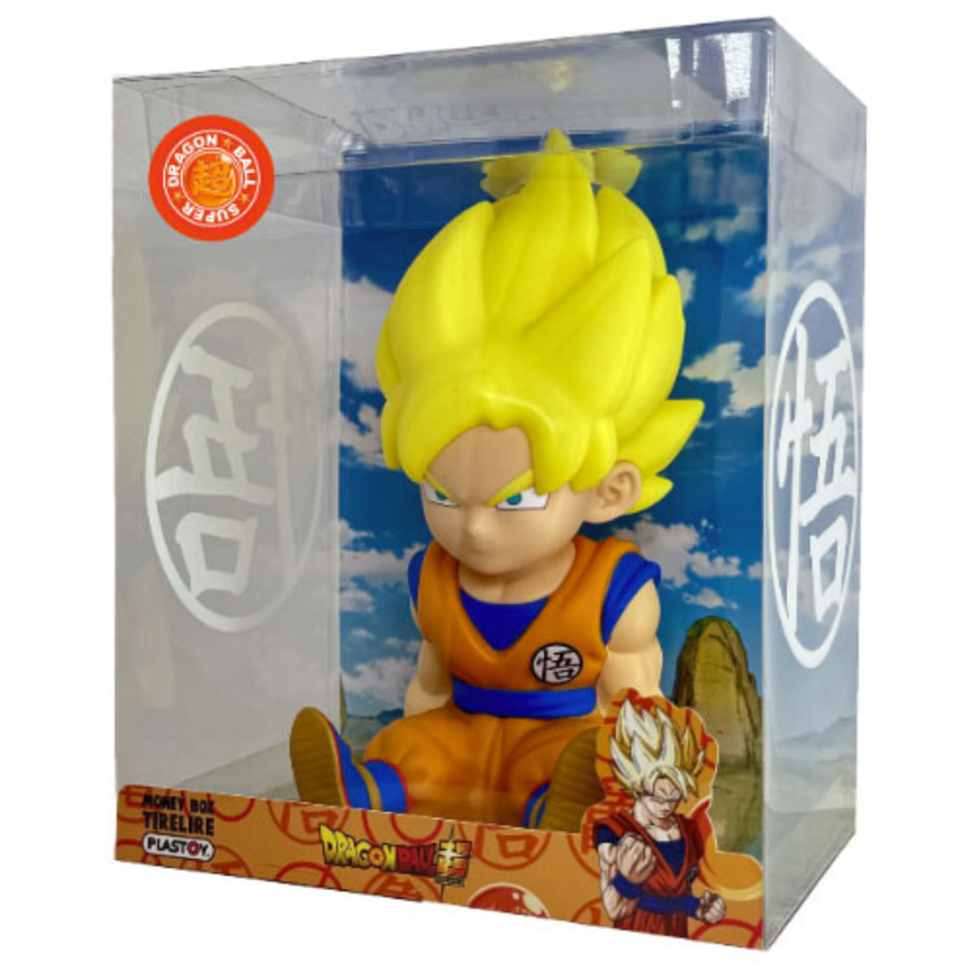 Salvadanaio goku super sayan in vinile - collezione dragon ball di plastoy - oggetto decorativo e funzionale - DRAGON BALL