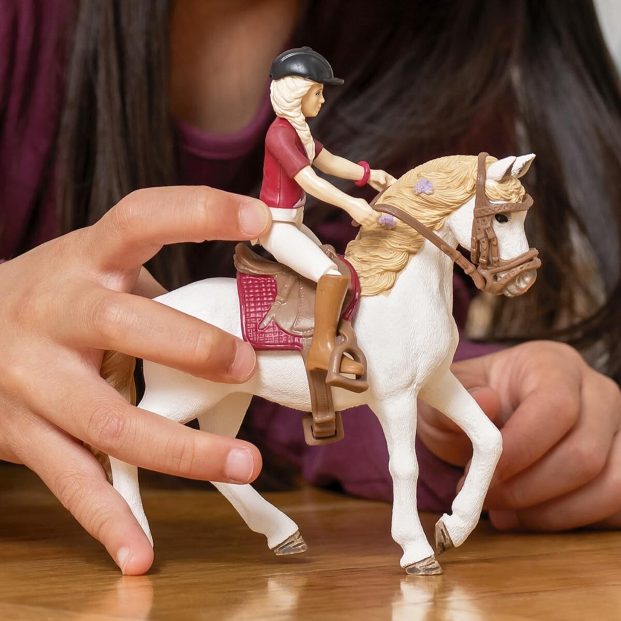 Schleich 42540 horse club sofia & blossom, da 5 anni, horse club – set con cavallo e figura di gioco - Schleich