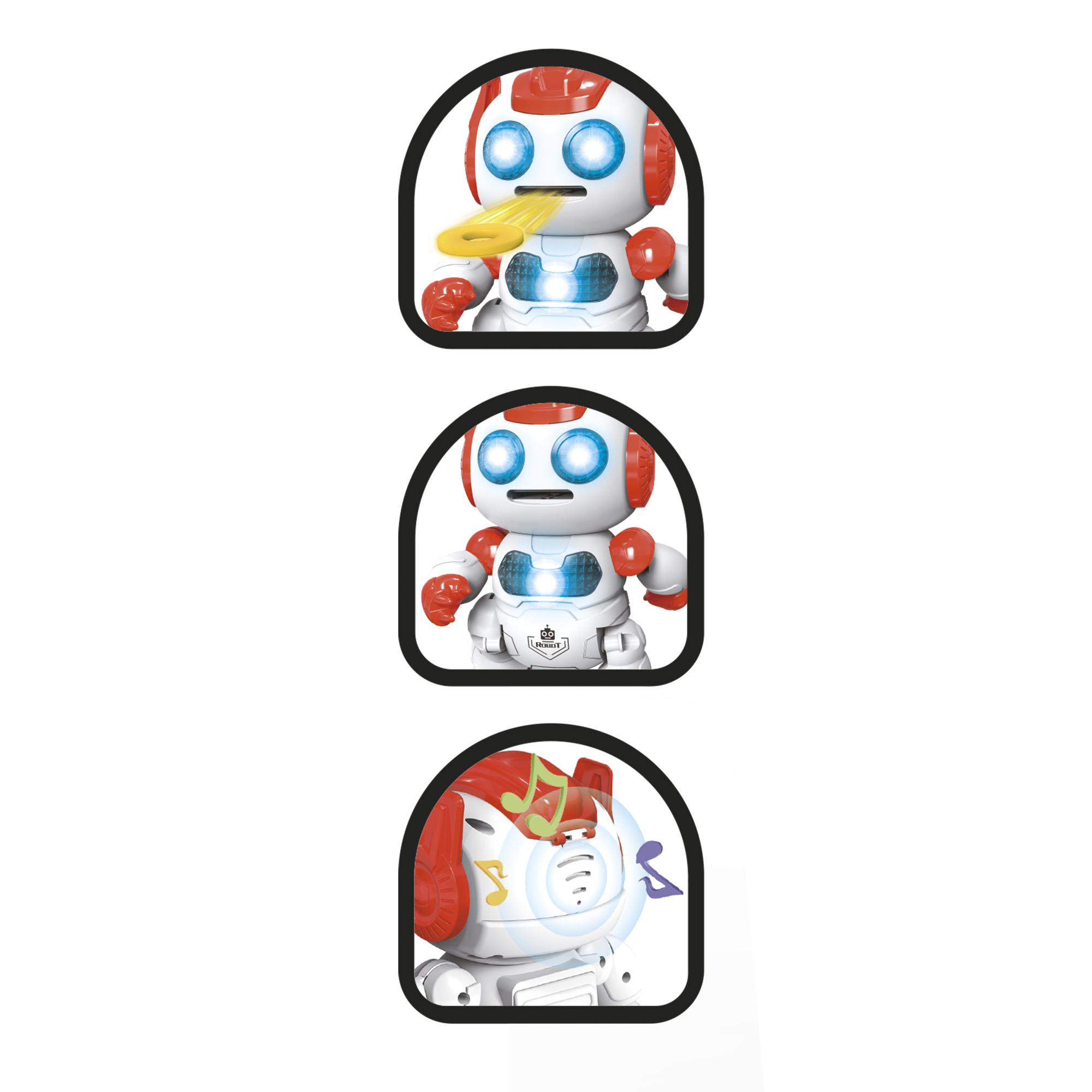 Robottino spara-dischi invincible heroes con telecomando a infrarossi - movimenti e dischetti colorati - INVINCIBLE HEROES