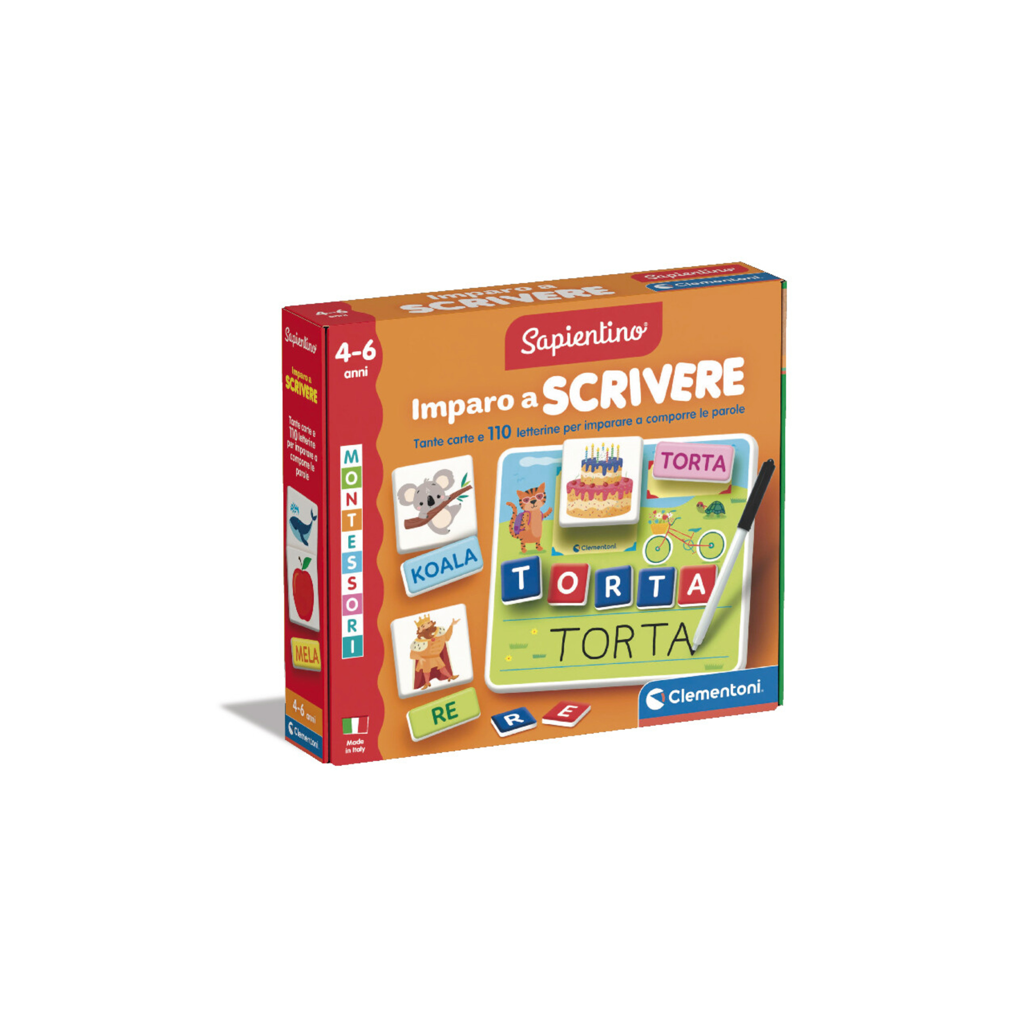 Sapientino imparo a scrivere - kit montessori per imparare a scrivere e leggere - gioco educativo per bambini 3+ - SAPIENTINO