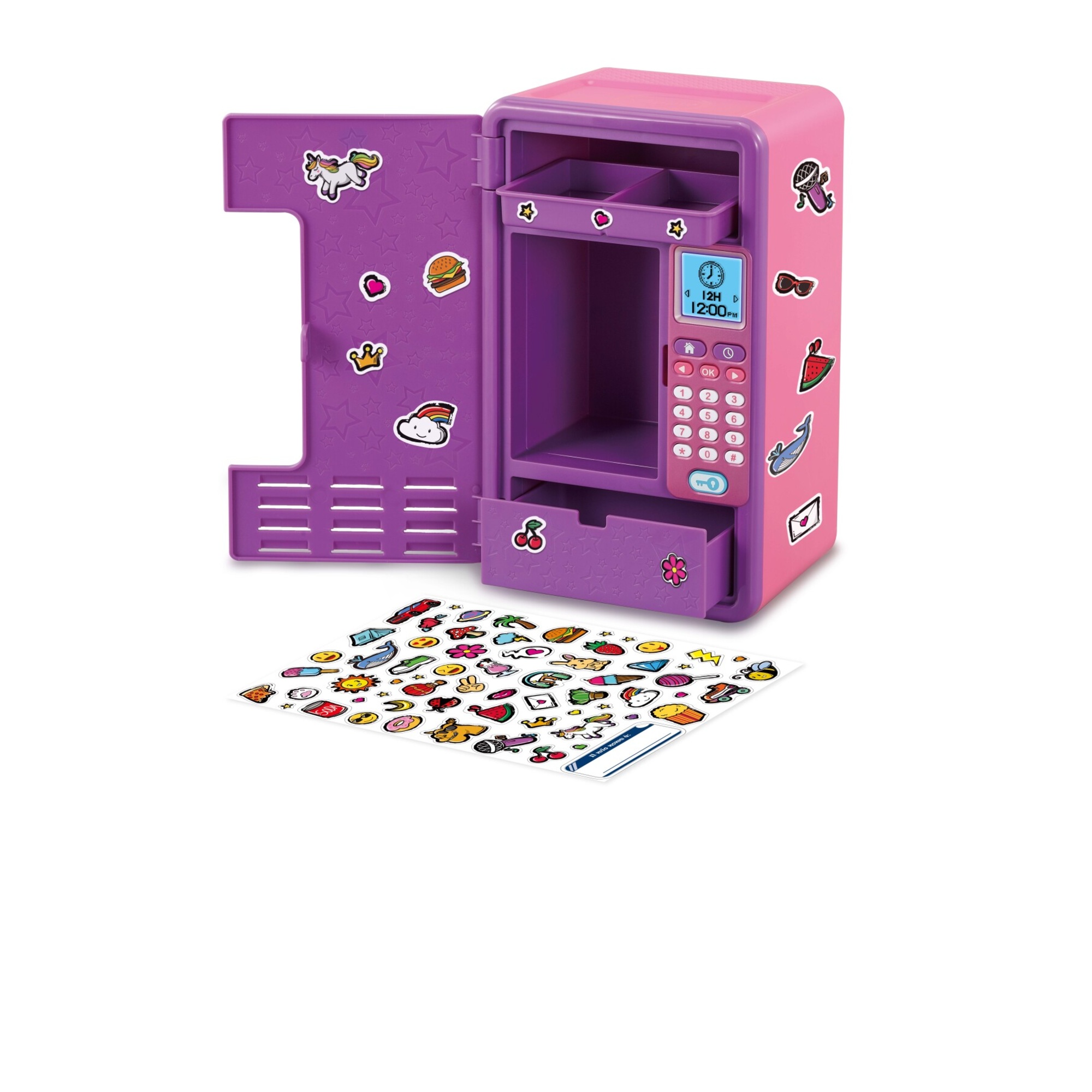 Vtech - kidisecrets magic locker rosa, una cassaforte sicura e personalizzabile per custodire i tuoi segreti! - VTECH