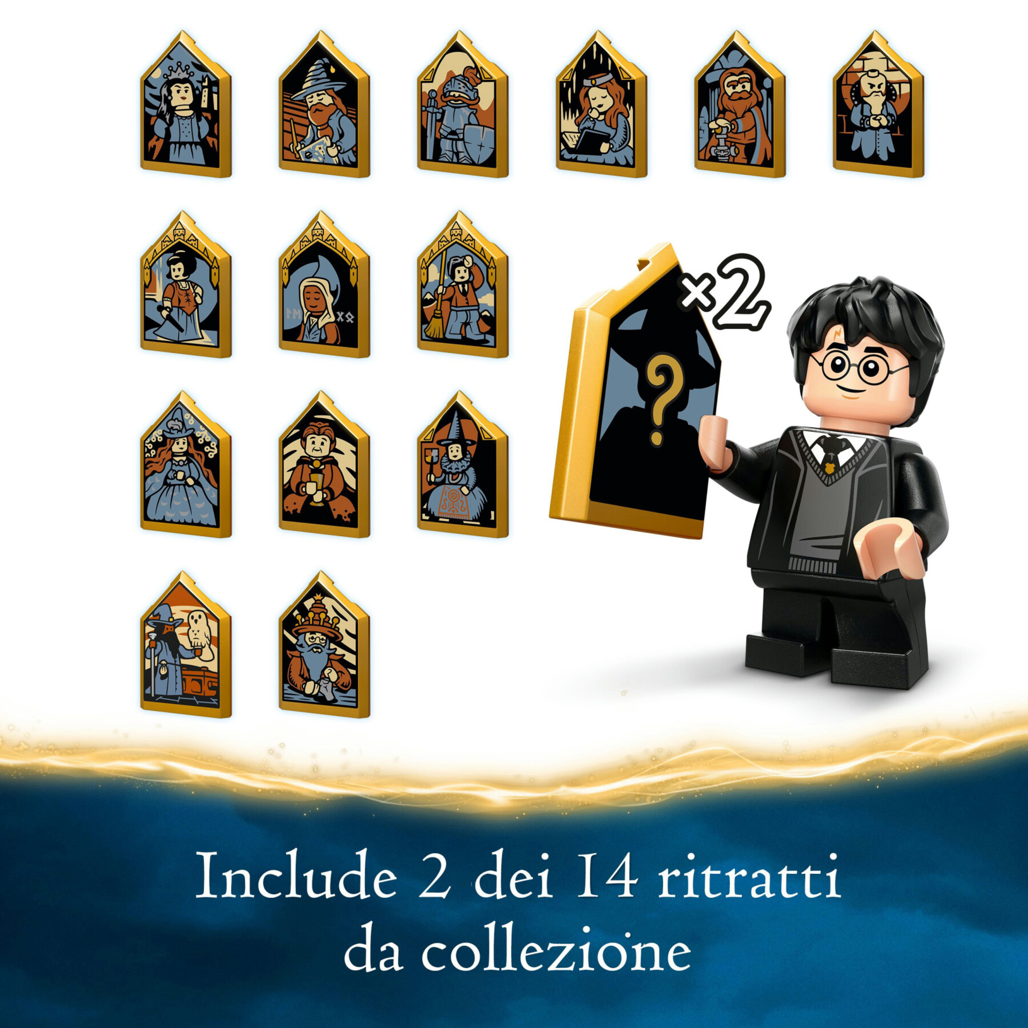 Lego harry potter 76438 calendario dell'avvento 2024, giocattolo di natale con 7 minifigure e 16 mini costruzioni per bambini 7+ - LEGO® Harry Potter™