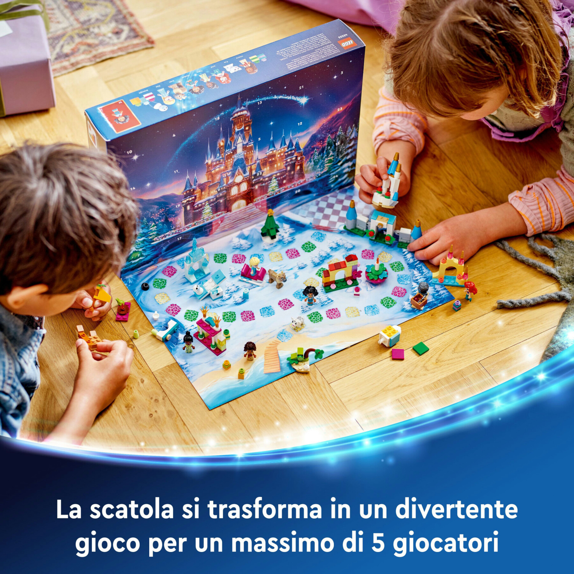 Lego ǀ disney 43253 calendario dell'avvento 2024, giocattolo di natale con personaggi, giochi per bambini 5+, regalo fantasy - Lego