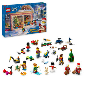 Lego city 60436 calendario dell’avvento 2024, giocattolo per il natale, giochi creativi per bambini 5+ con 24 sorprese regalo - LEGO CITY, Lego
