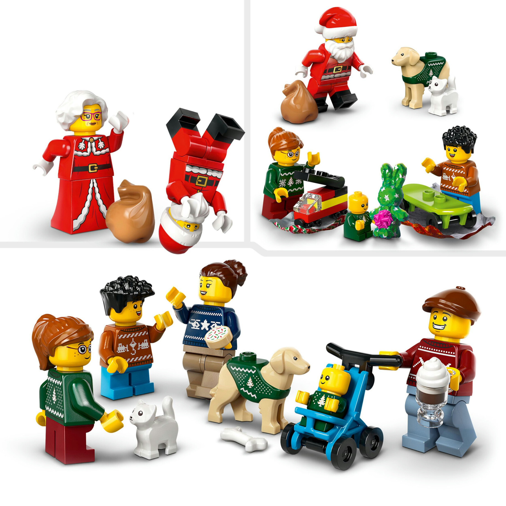 Lego city 60436 calendario dell’avvento 2024, giocattolo per il natale, giochi creativi per bambini 5+ con 24 sorprese regalo - LEGO CITY