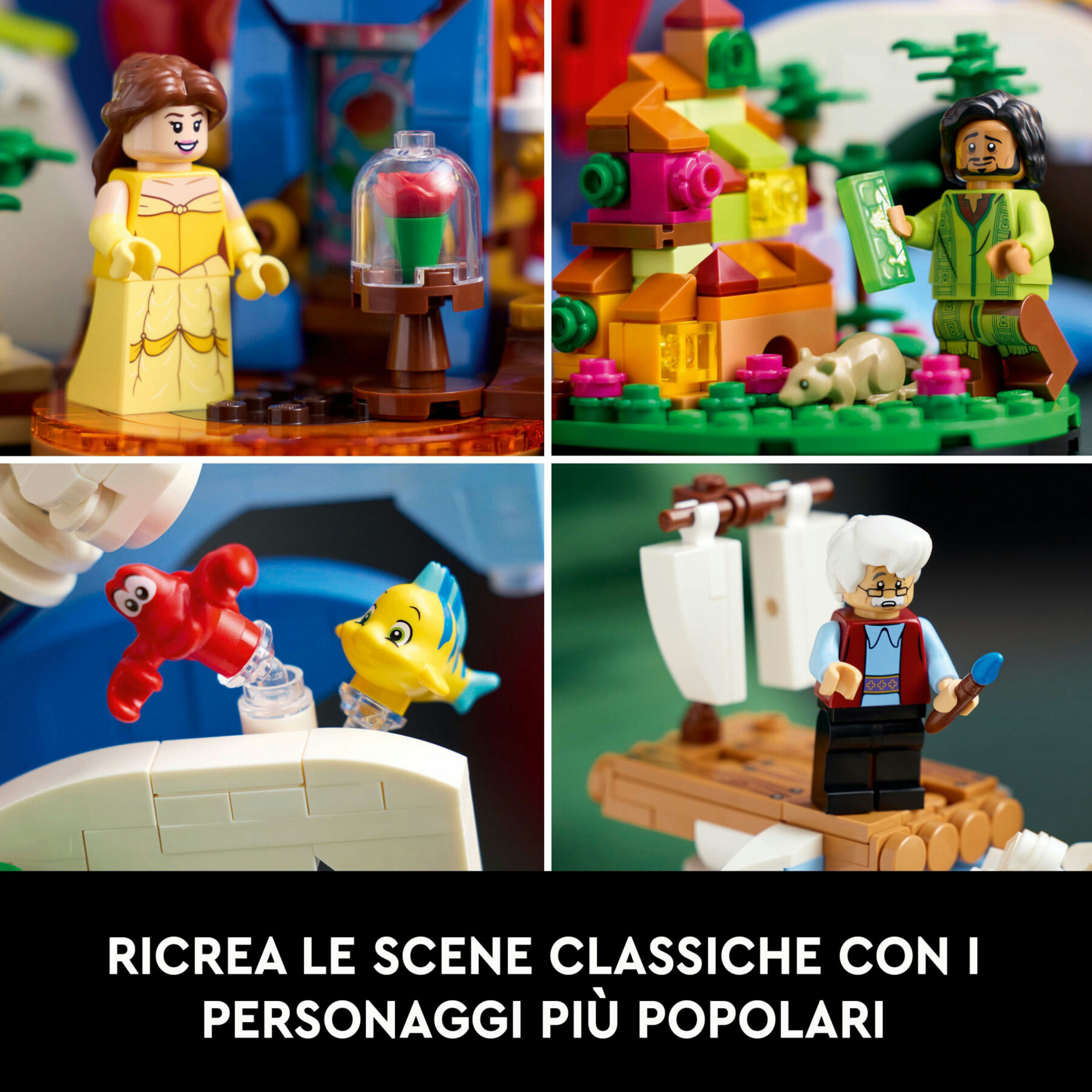 Lego ideas 21352 magia disney, set da collezione per adulti da costruire con personaggi dei film, idea regalo per uomo o donna - LEGO IDEAS, Disney