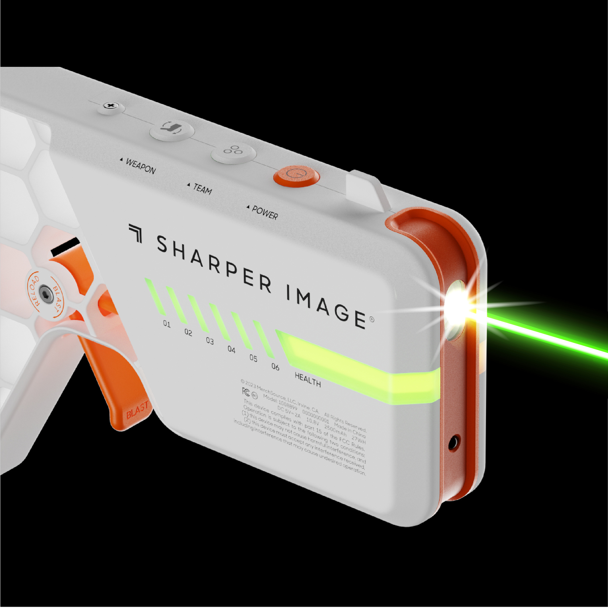 Set blaster laser duo sharper image® – gioco multi-squadra, luci e suoni, 2 modalità di fuoco - Sharper Image