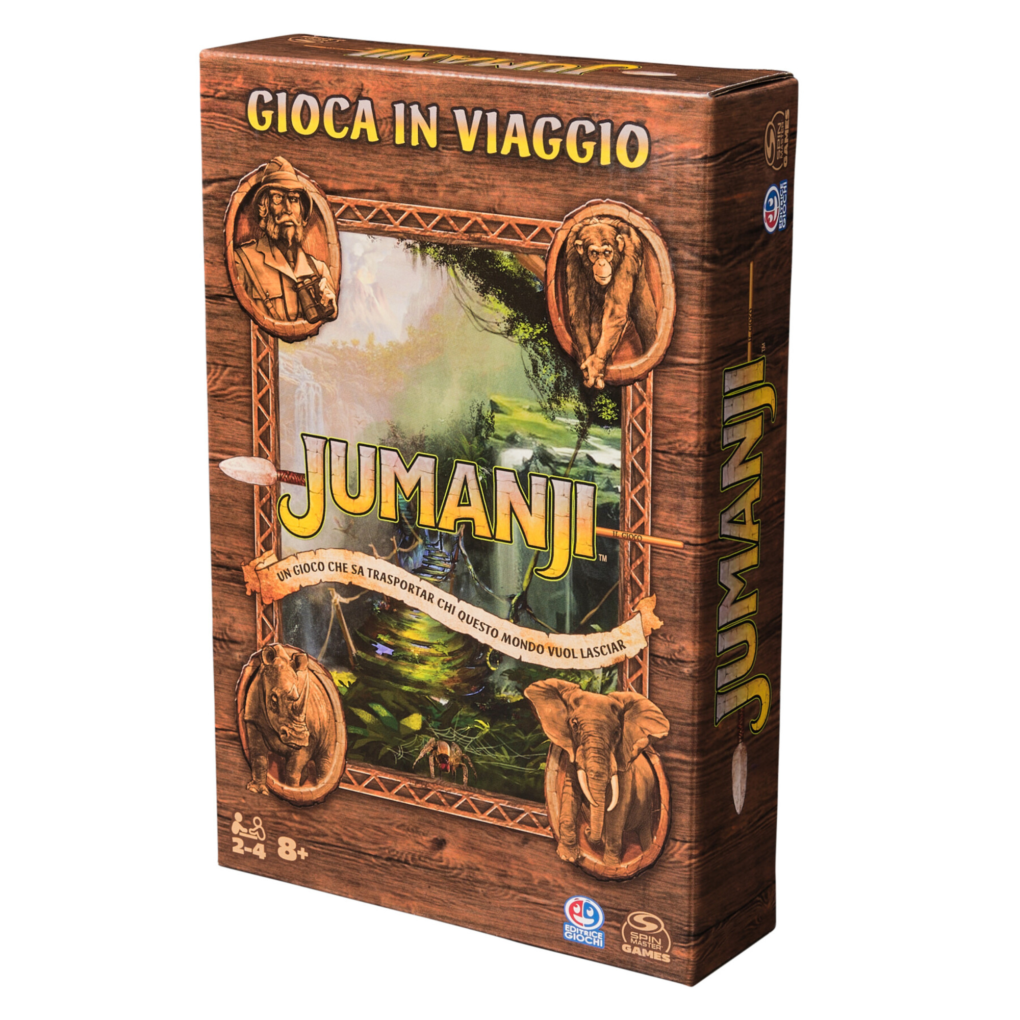 Jumanji gioco da viaggio - avventura epica con messaggi segreti e dadi per sconfiggere il pericolo - NO BRAND