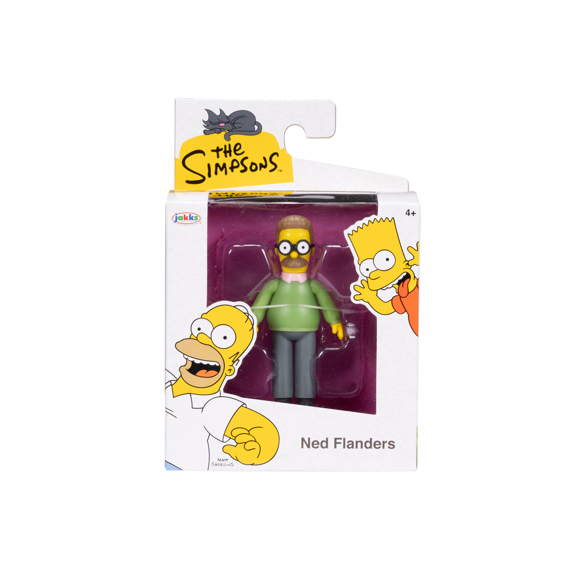 The simpsons - action figure di ned flanders articolata, scala 6 cm - SIMPSONS