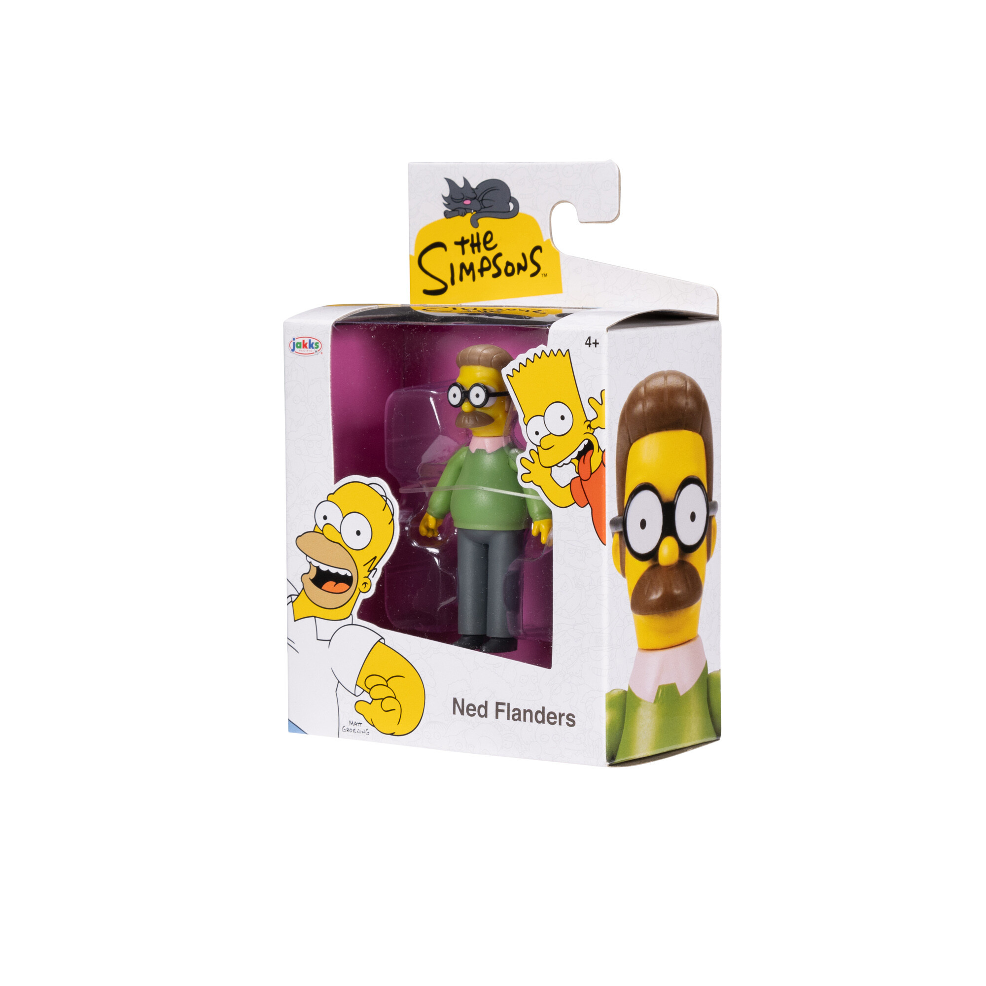 The simpsons - action figure di ned flanders articolata, scala 6 cm - SIMPSONS