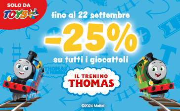 Trenino Thomas: fino al -25%