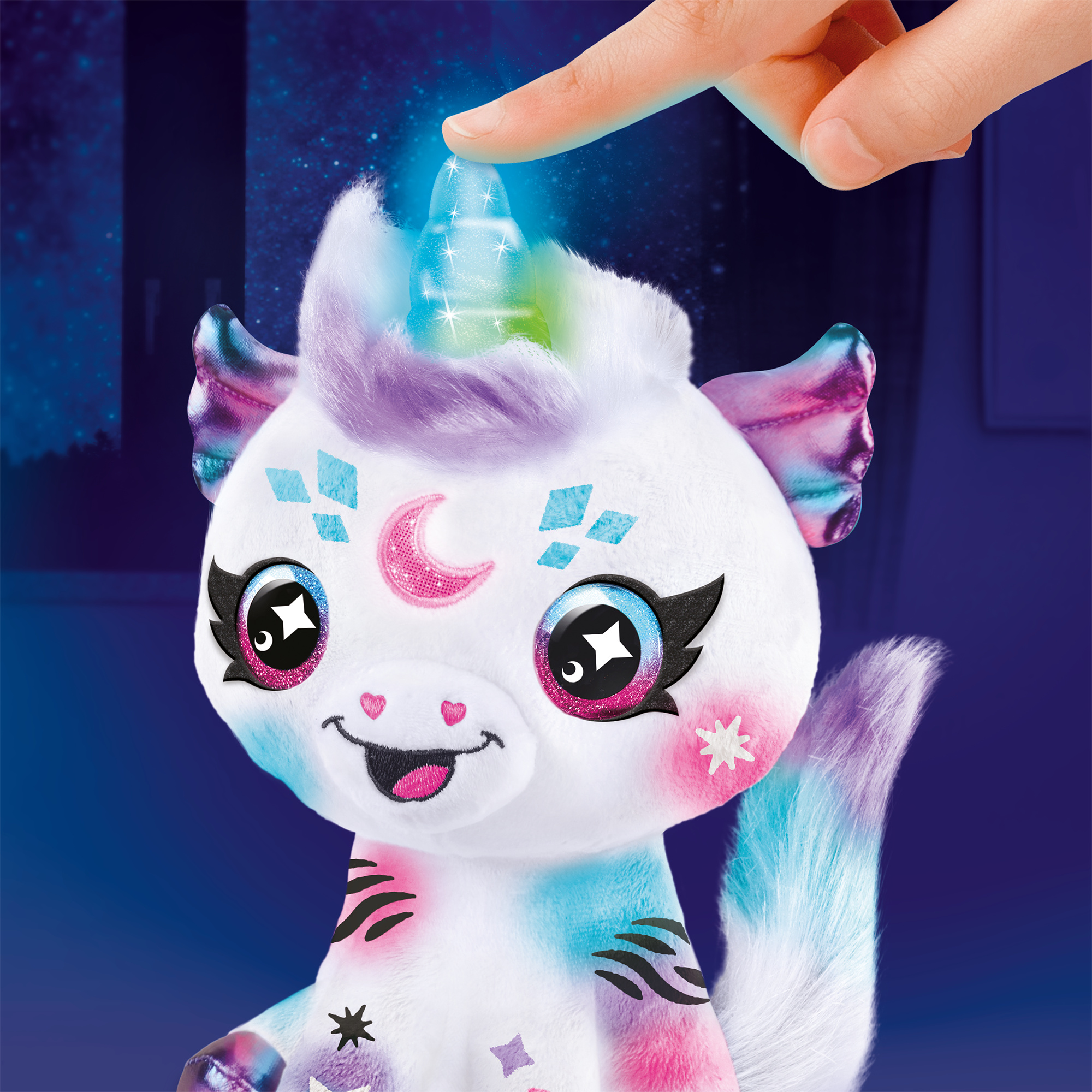 Airbrush plush - il nuovo cosmic unicorn con il corno magico - AIRBRUSH