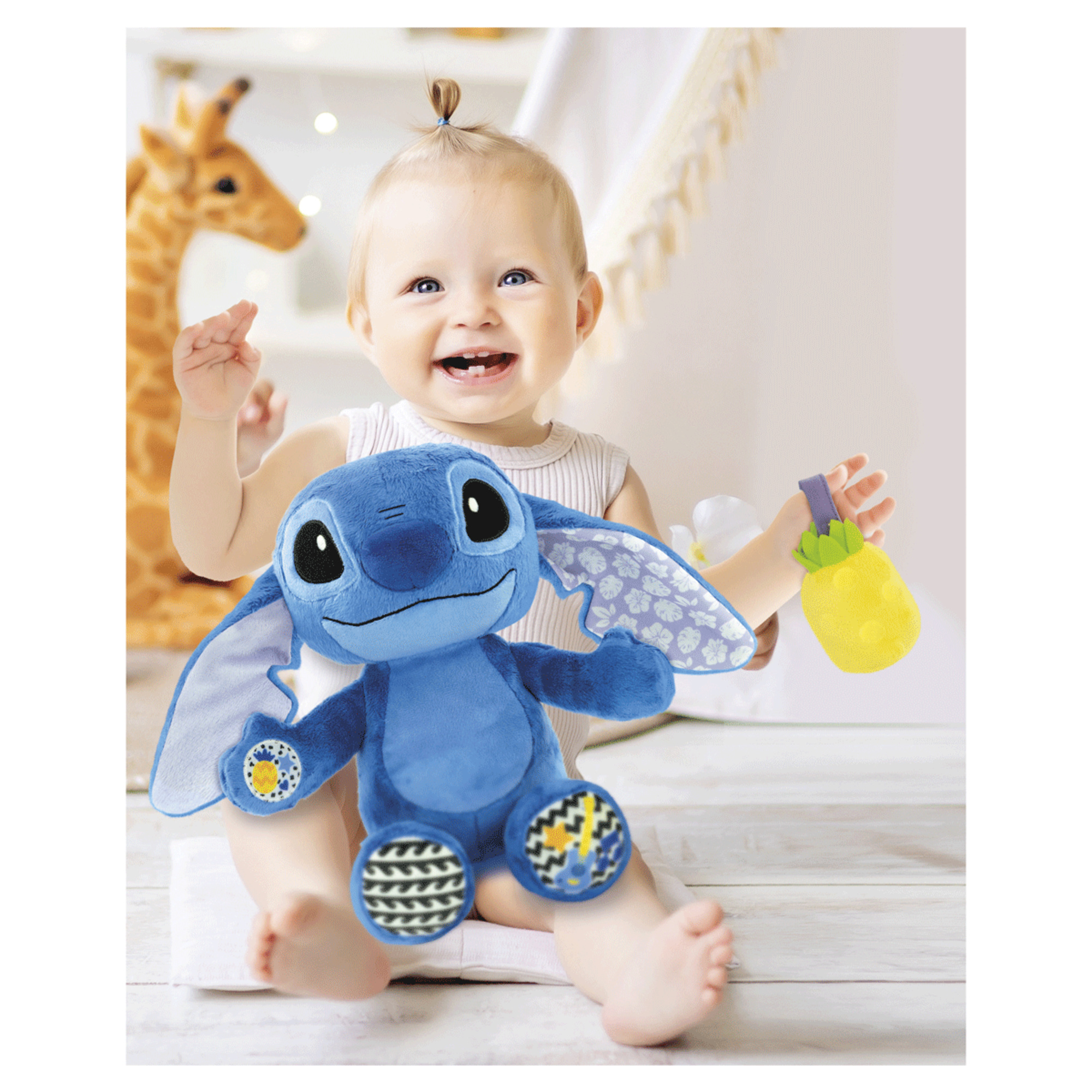 Baby clementoni - disney baby stitch musical plush - BABY CLEMENTONI