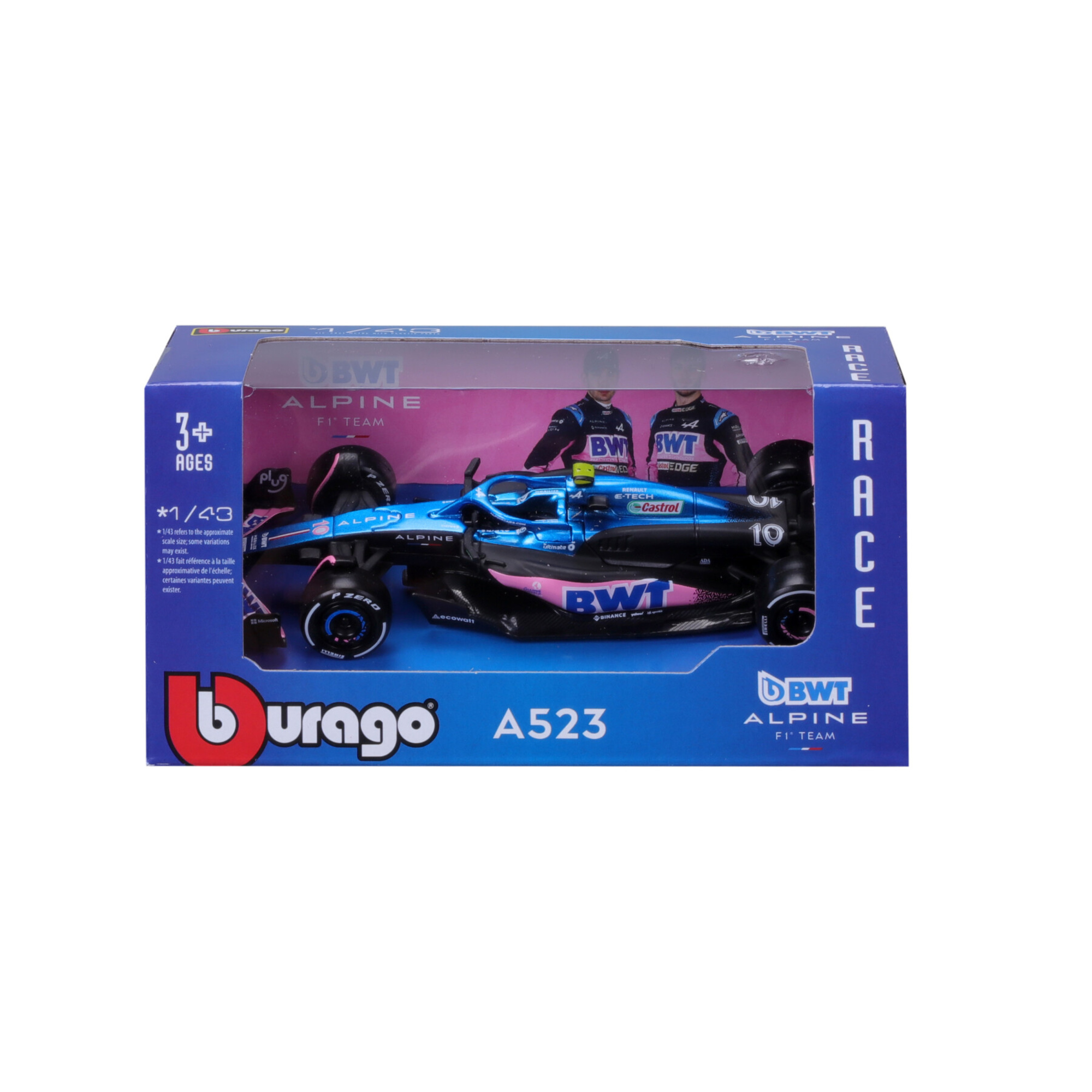 Modellino auto renault alpine a523 gasley #10 1:43 – bburago - BBURAGO