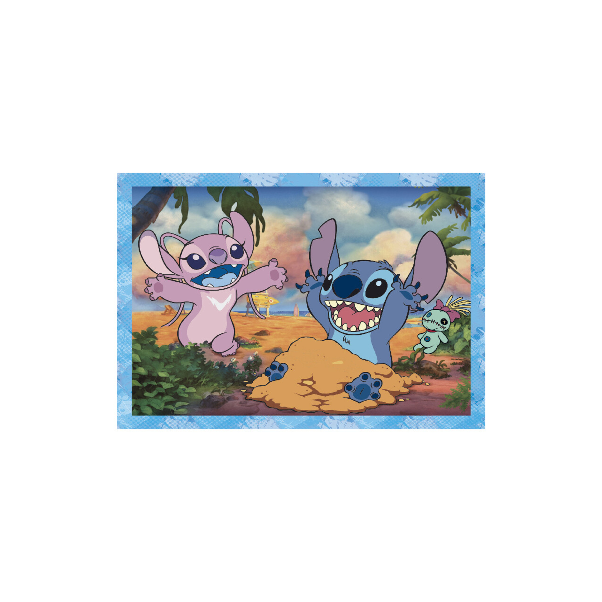 Clementoni - puzzle supercolor 4in1 disney stitch - LILO & STITCH