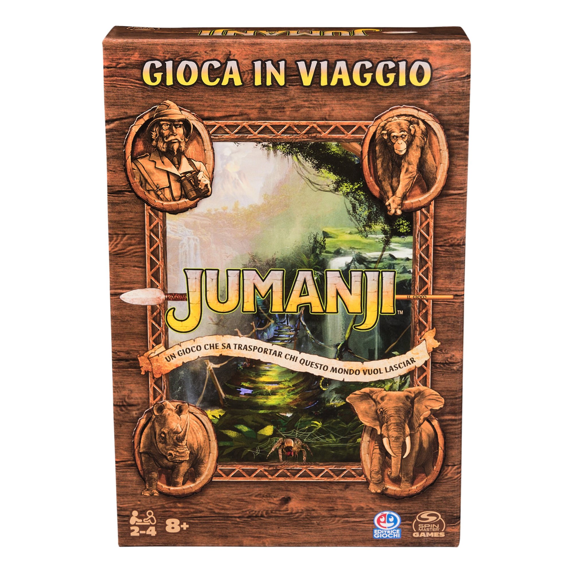 Jumanji gioco da viaggio - avventura epica con messaggi segreti e dadi per sconfiggere il pericolo - NO BRAND