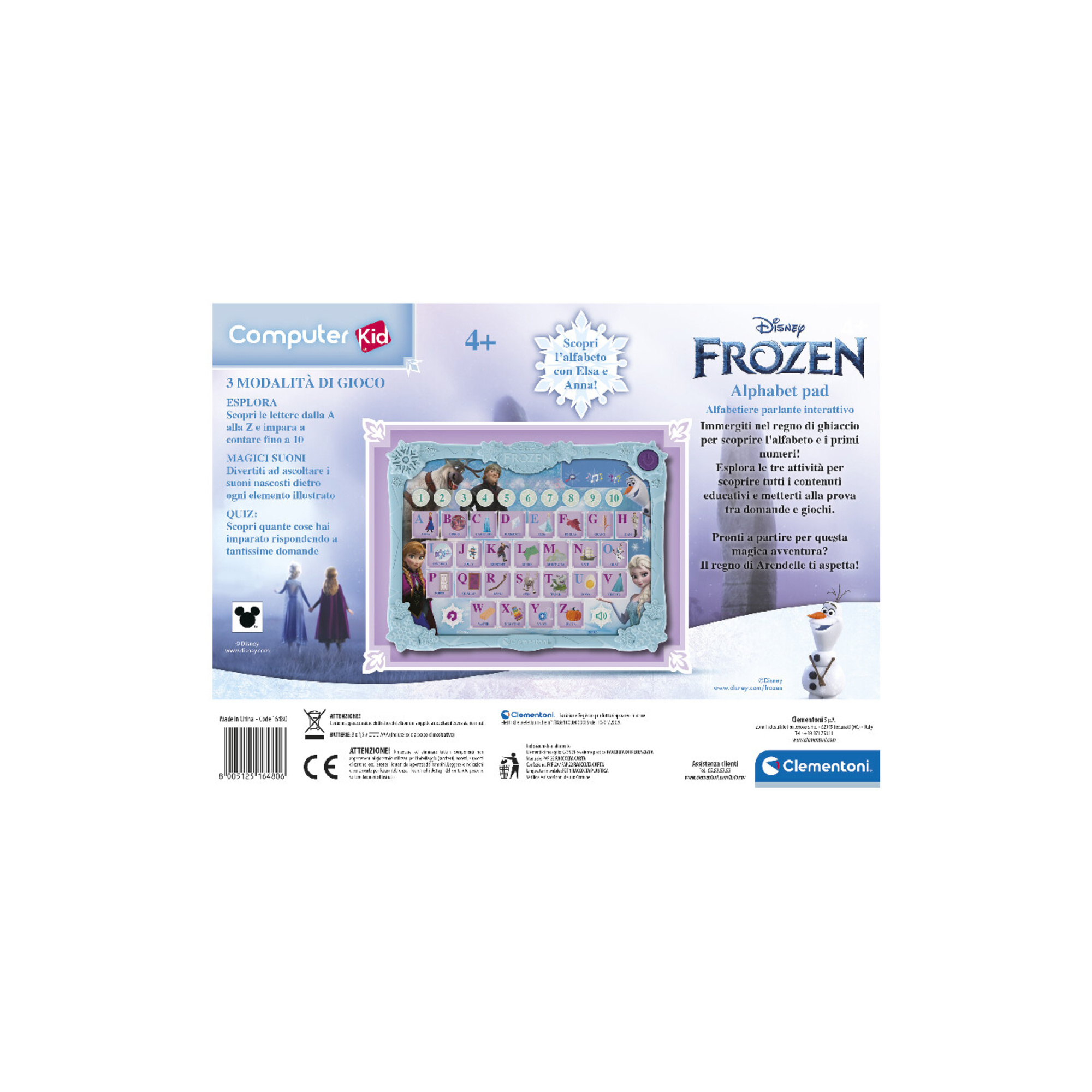 Clementoni - disney frozen alphabet pad - SAPIENTINO