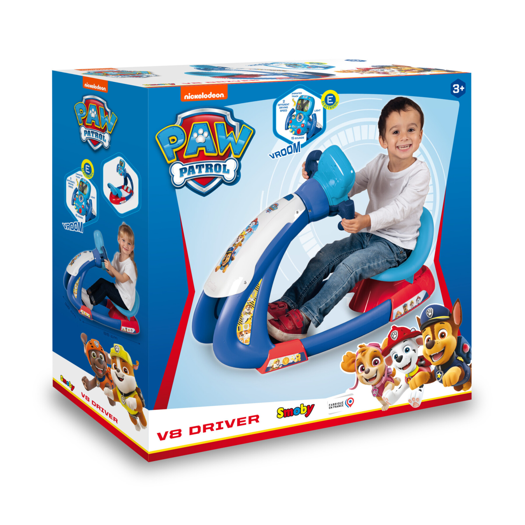 Simulatore di guida smoby paw patrol - 3 posizioni, suoni e funzioni interattive - Paw Patrol