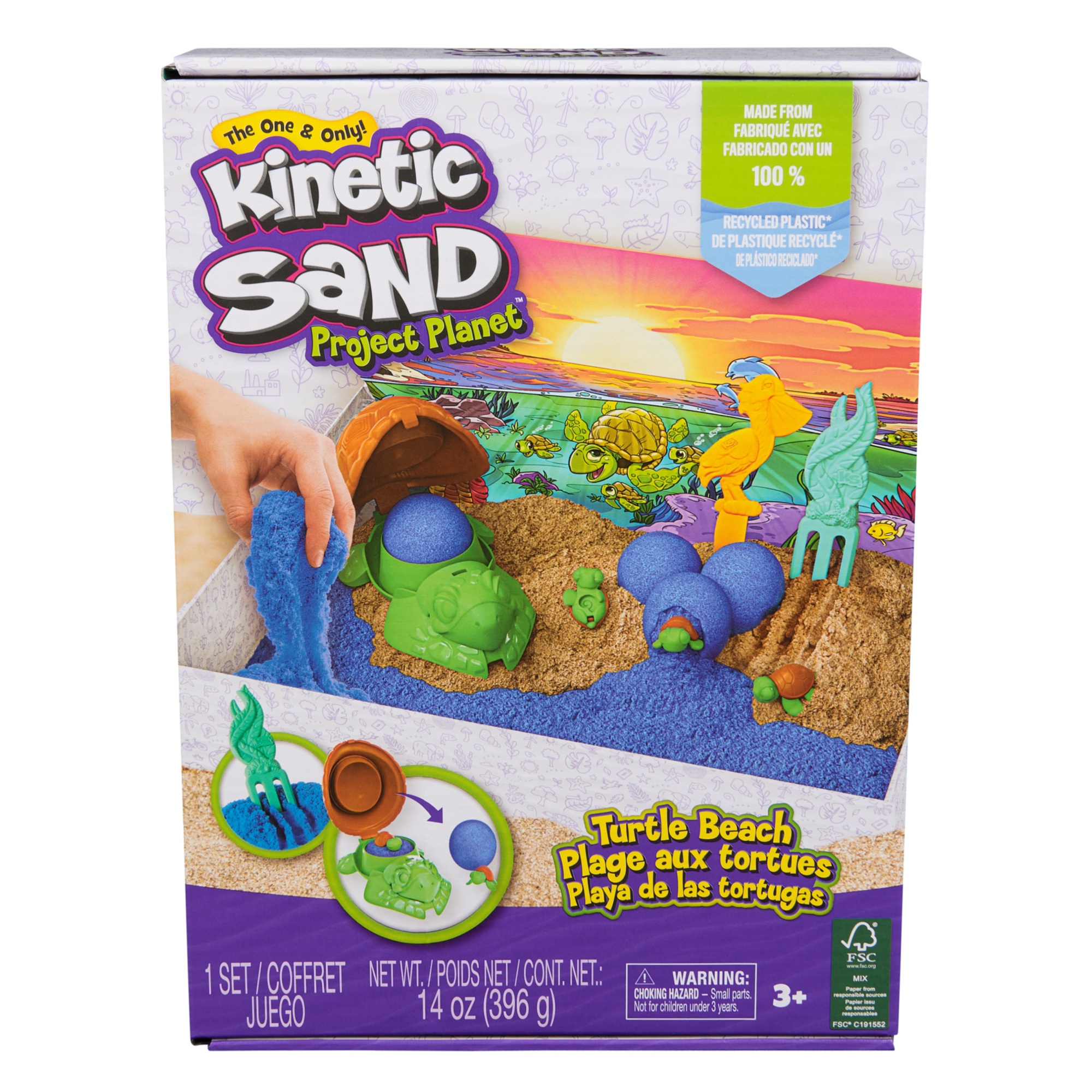 Kinetic sand, project planet, spiaggia tartarughe - KINETIC SAND