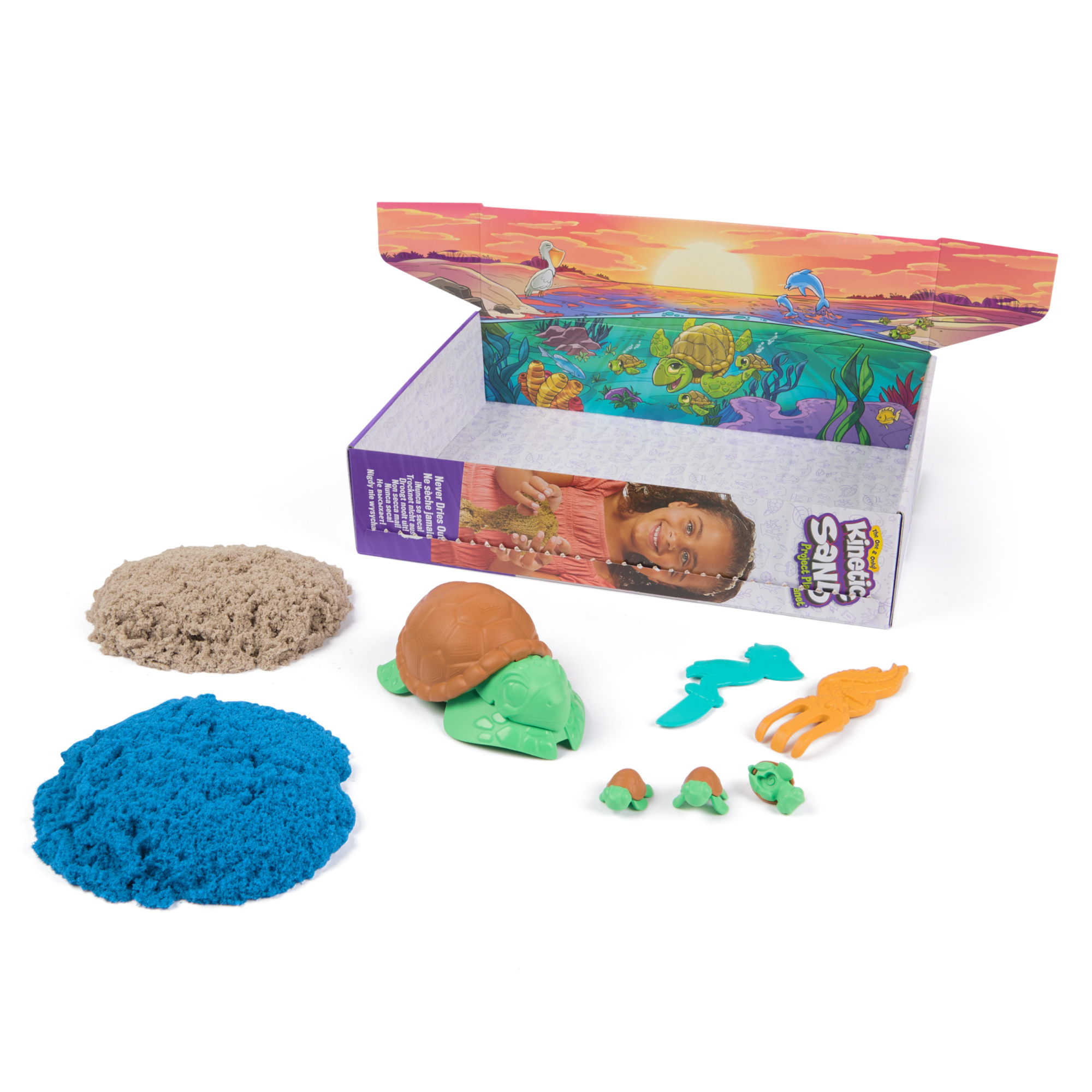 Kinetic sand, project planet, spiaggia tartarughe - KINETIC SAND