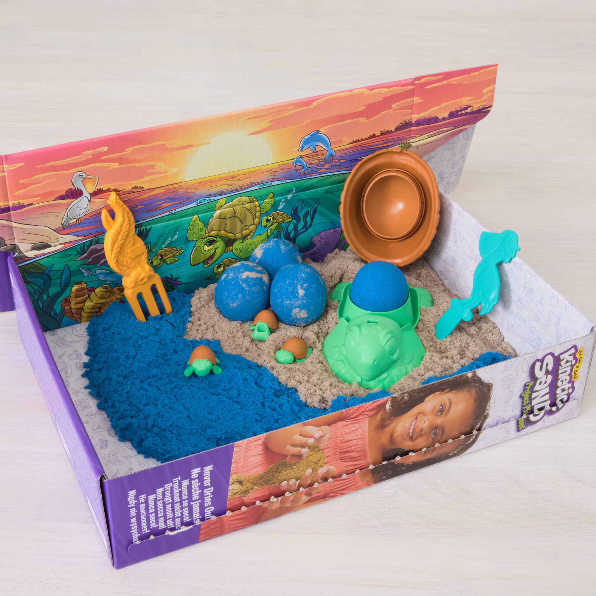 Kinetic sand, project planet, spiaggia tartarughe - KINETIC SAND