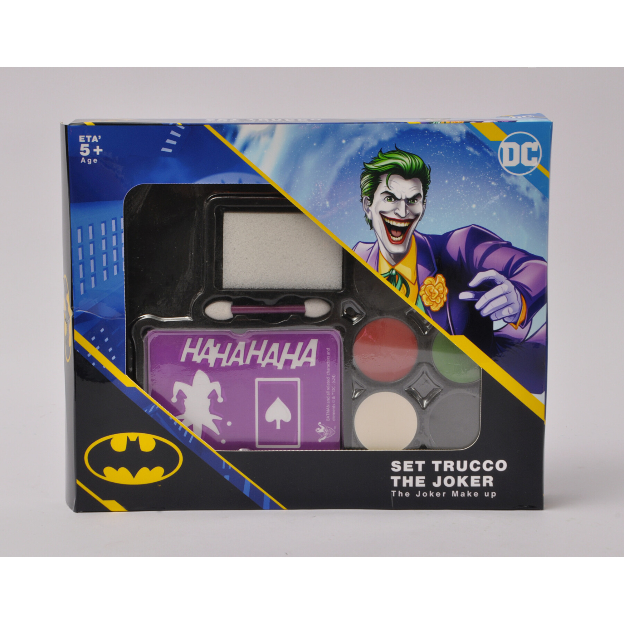 Make up del joker trucco viso e capelli, stencil ,spugnetta ,pennellino - BATMAN