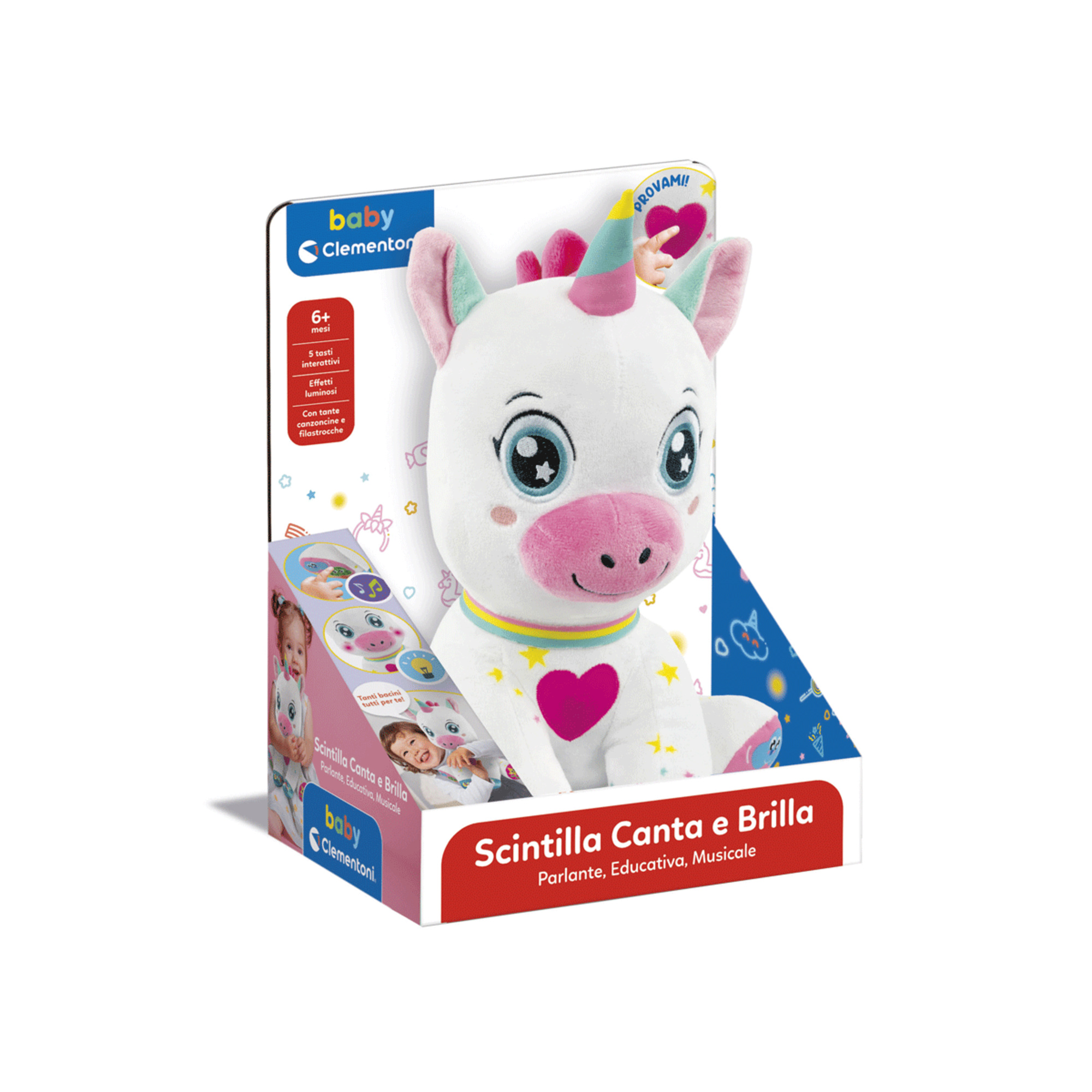 Baby clementoni - scintilla unicorno canta e brilla - BABY CLEMENTONI