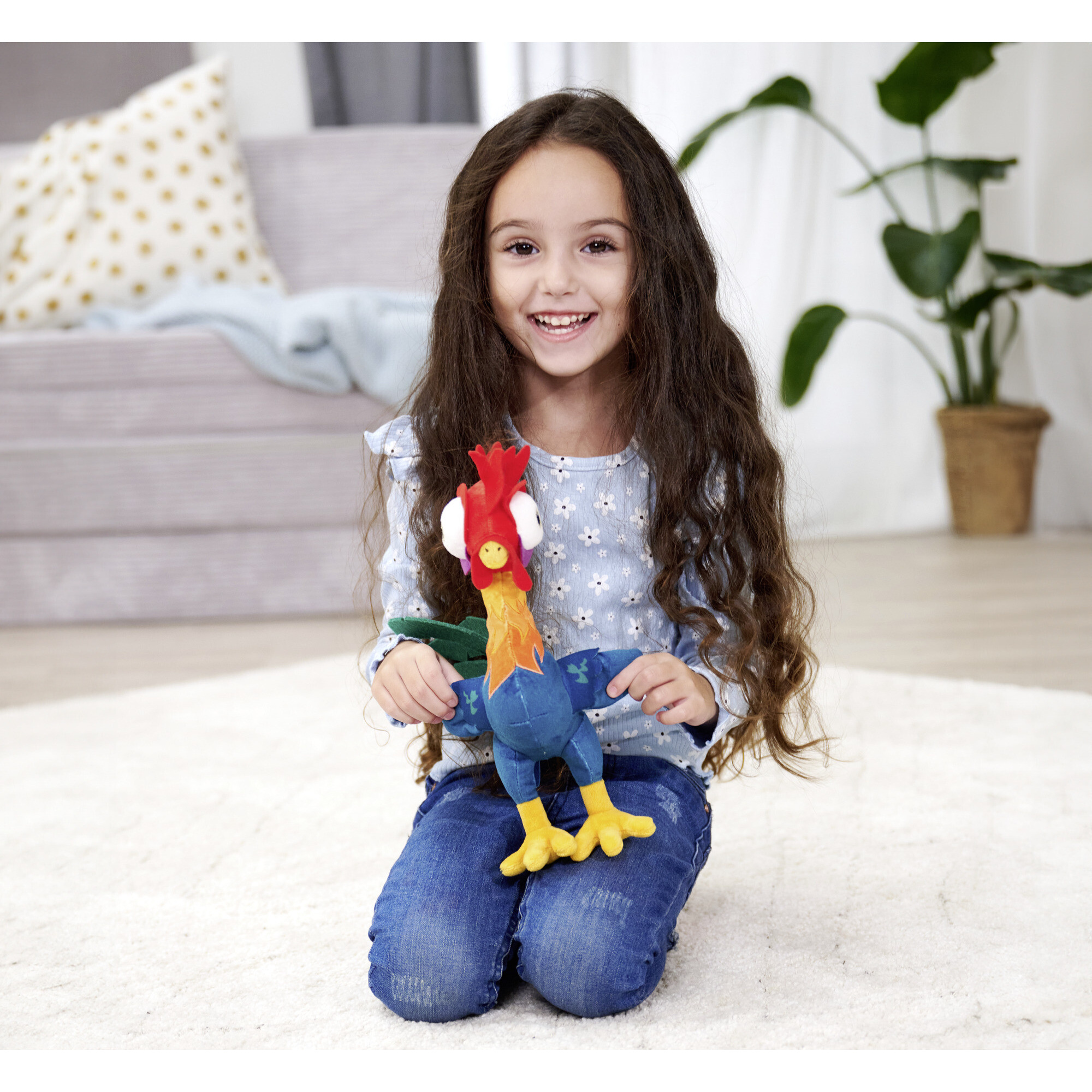 Peluche gallo oceania 25 cm - compagno d'avventure per bambini - DISNEY PRINCESS