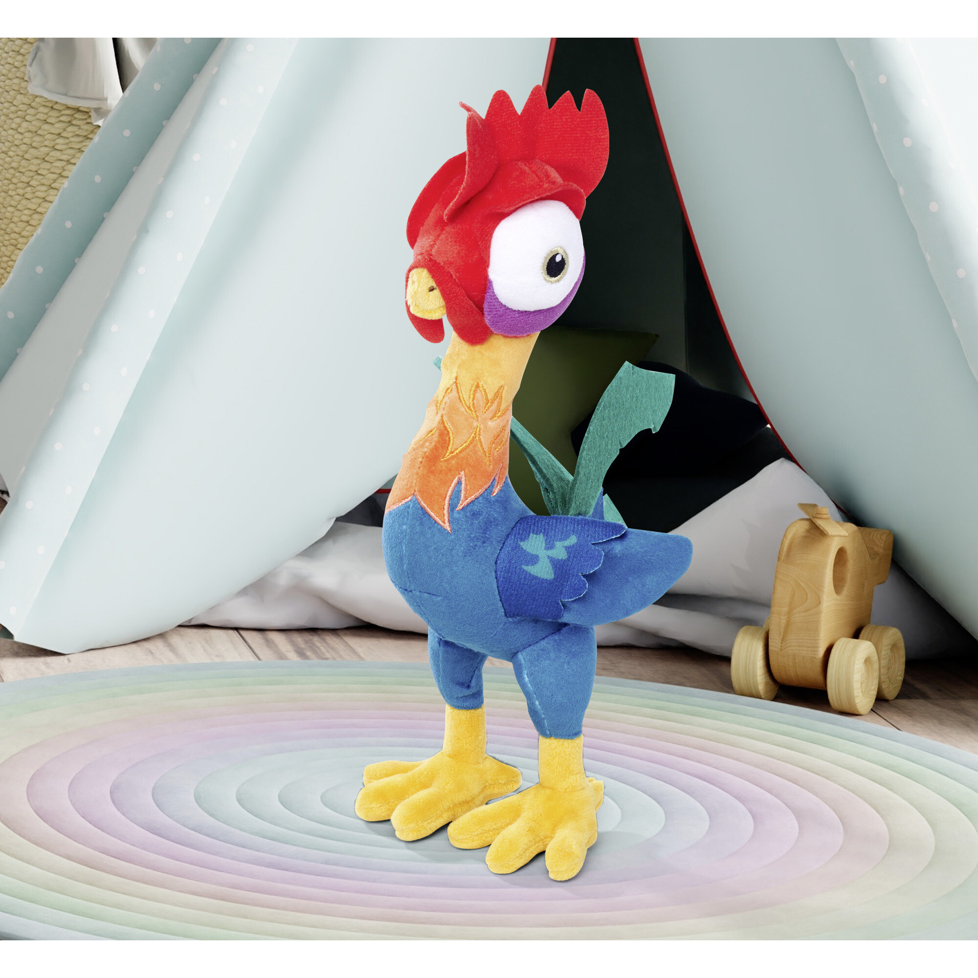 Peluche gallo oceania 25 cm - compagno d'avventure per bambini - DISNEY PRINCESS