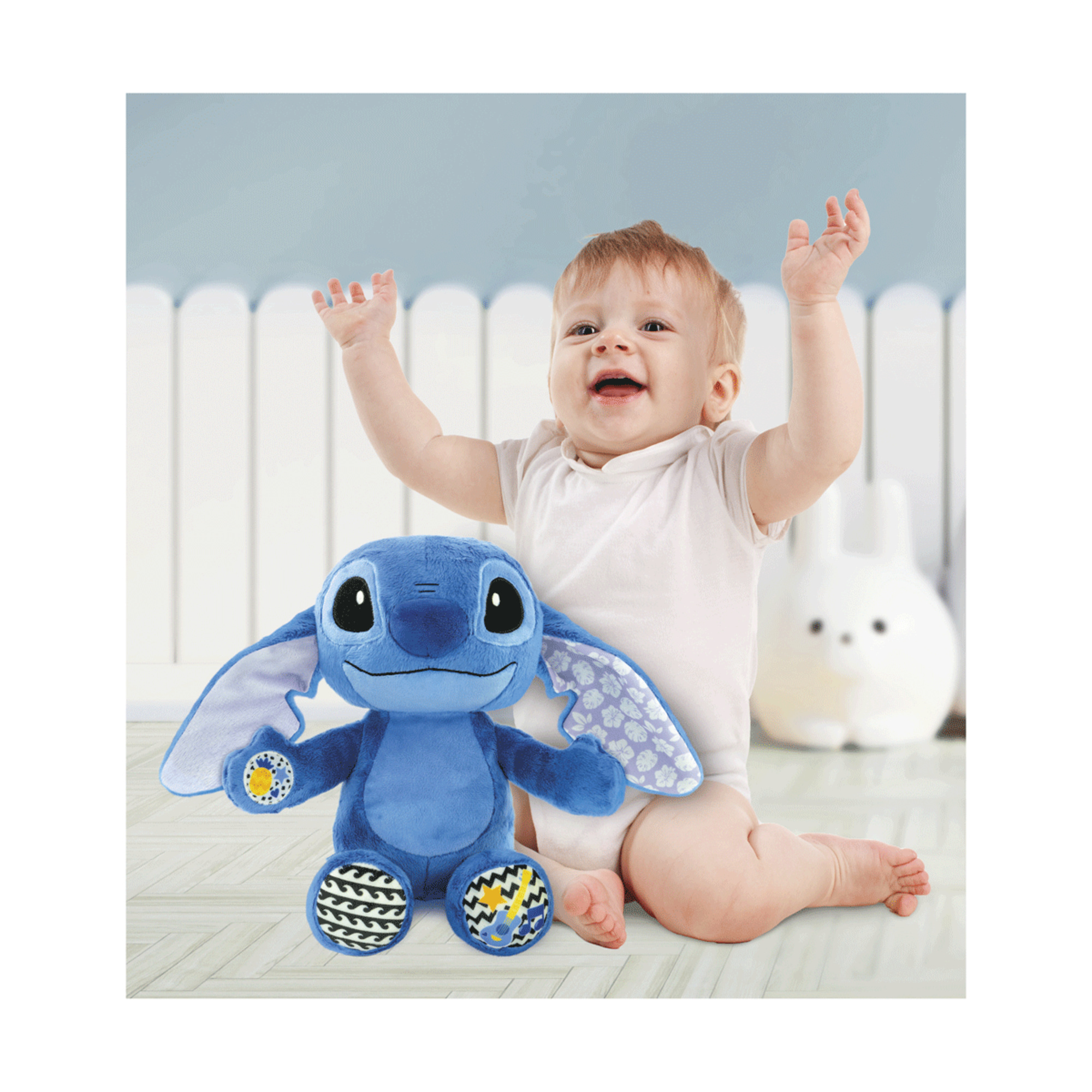 Baby clementoni - disney baby stitch musical plush - BABY CLEMENTONI