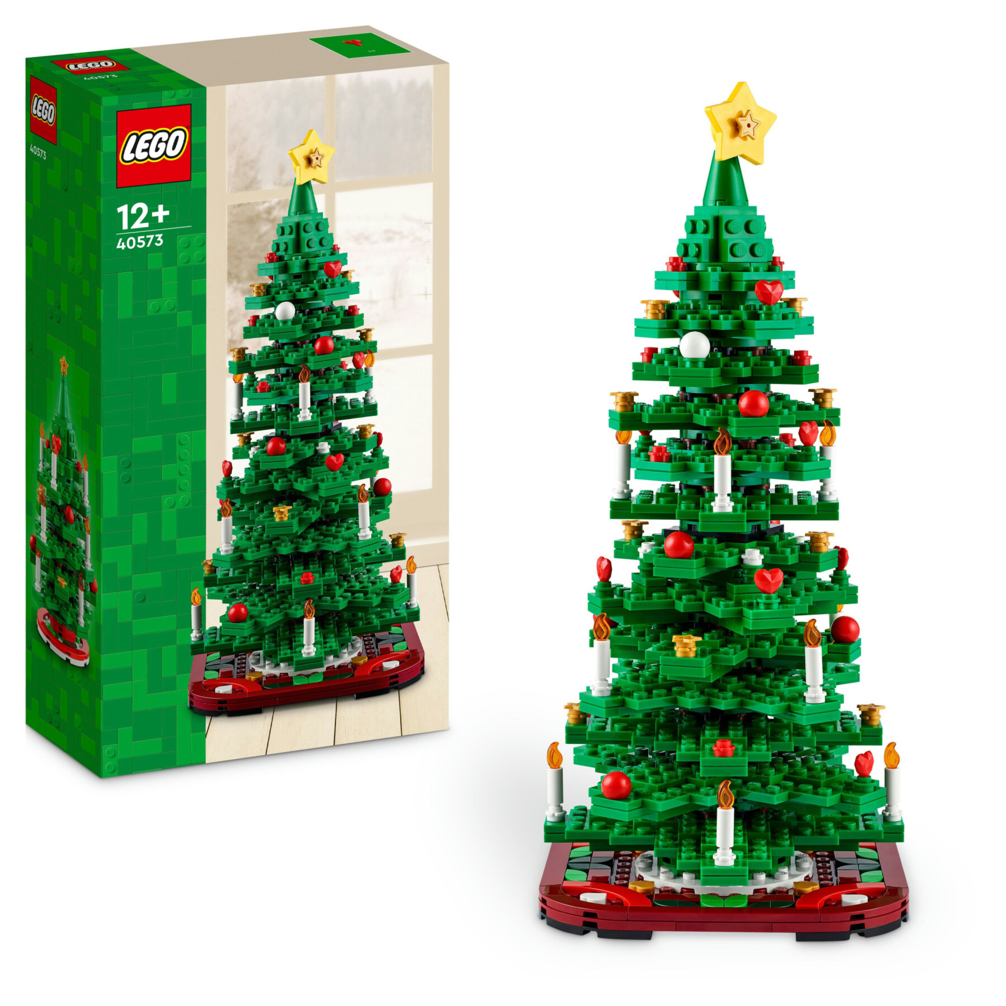 Lego 40573 albero di natale, giocattolo creativo 2 in 1 da costruire, gioco per bambini 12+, decorazione natalizie per la casa - Lego