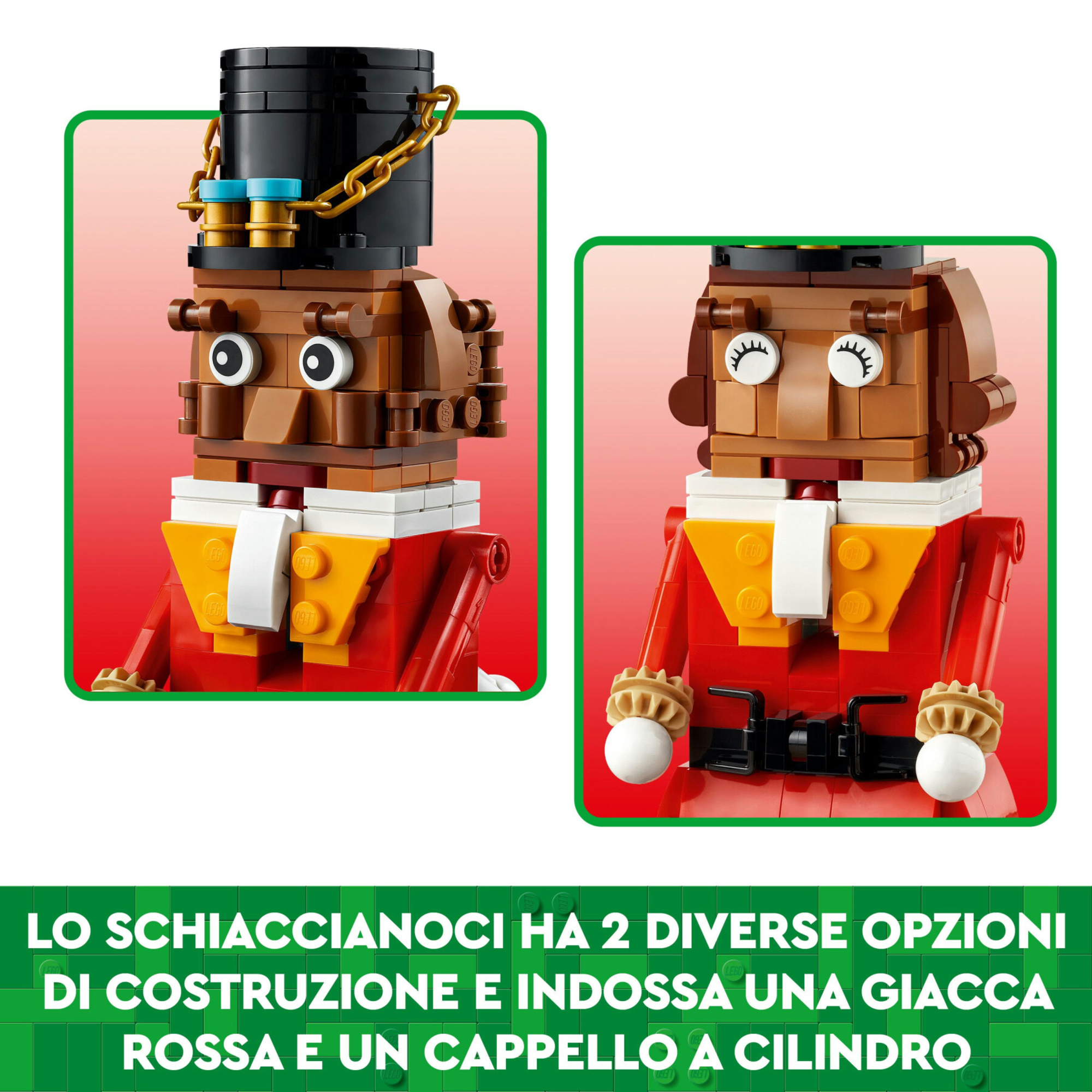 Lego 40640 schiaccianoci giocattolo con parti mobili, decorazione natalizia, giochi bambini 8+, regalo di natale per adulti - Lego