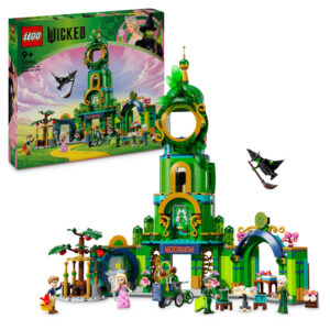 Lego wicked 75684 benvenuti nella città di smeraldo, gioco da collezione per bambini 9+ con torre giocattolo e 5 personaggi - Lego