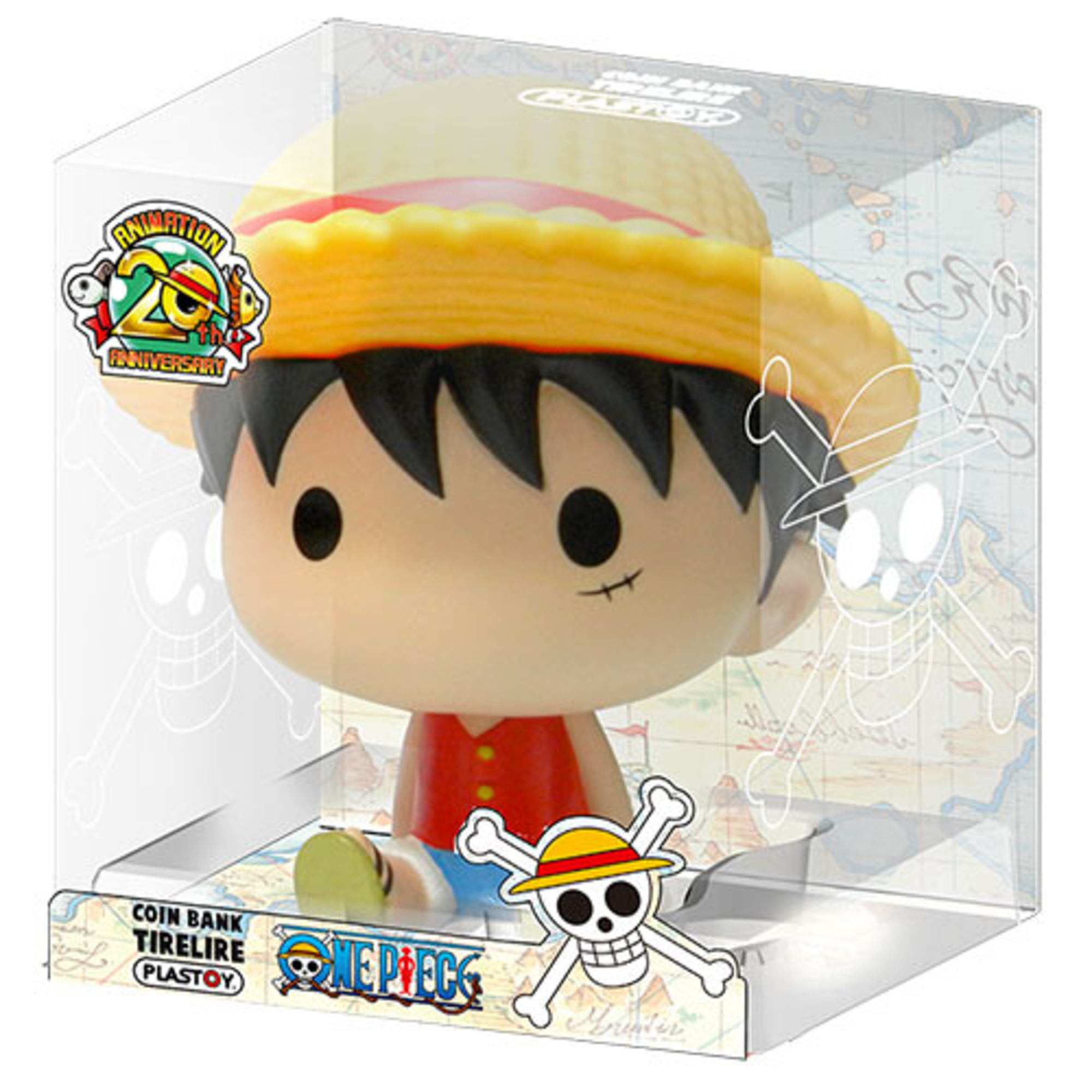 Salvadanaio one piece monkey d. luffy chibi plastoy pop colorato – collezione vivace e adorabile - ONE PIECE