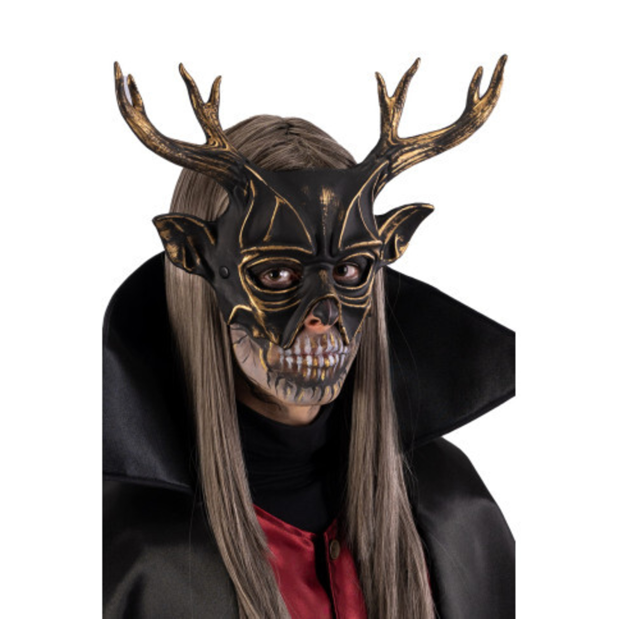 Maschera cervo horror in plastica rigida - costume spaventoso - 