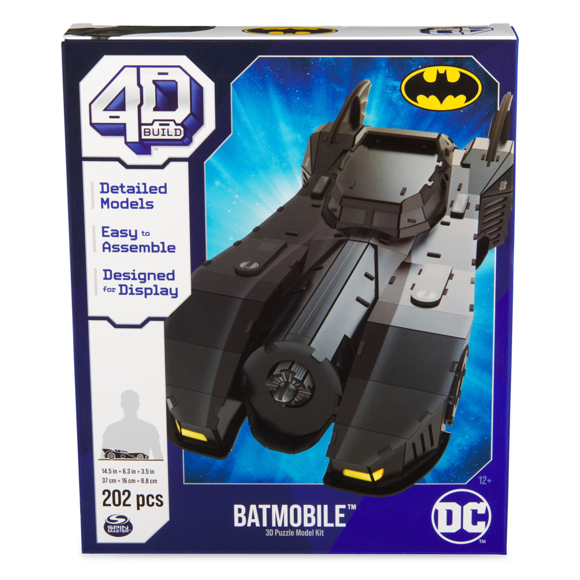 4d puzzle 3d batmobile retro - costruisci e scopri la batmobile in dettaglio - BATMAN