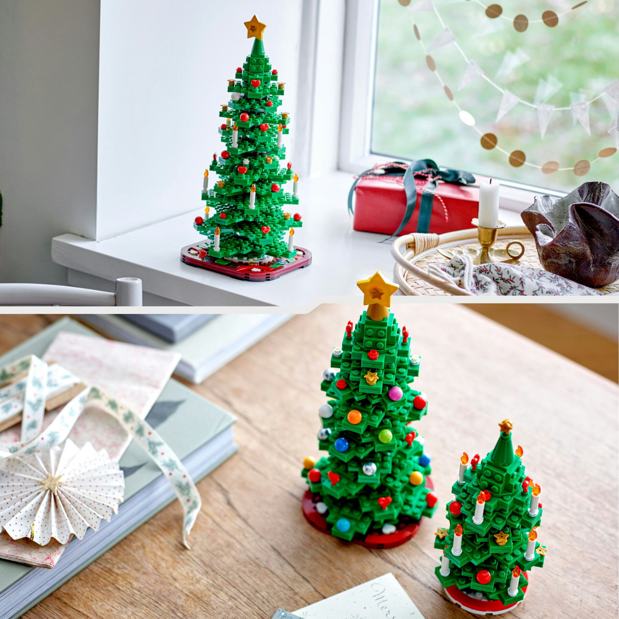 Lego 40573 albero di natale, giocattolo creativo 2 in 1 da costruire, gioco per bambini 12+, decorazione natalizie per la casa - Lego