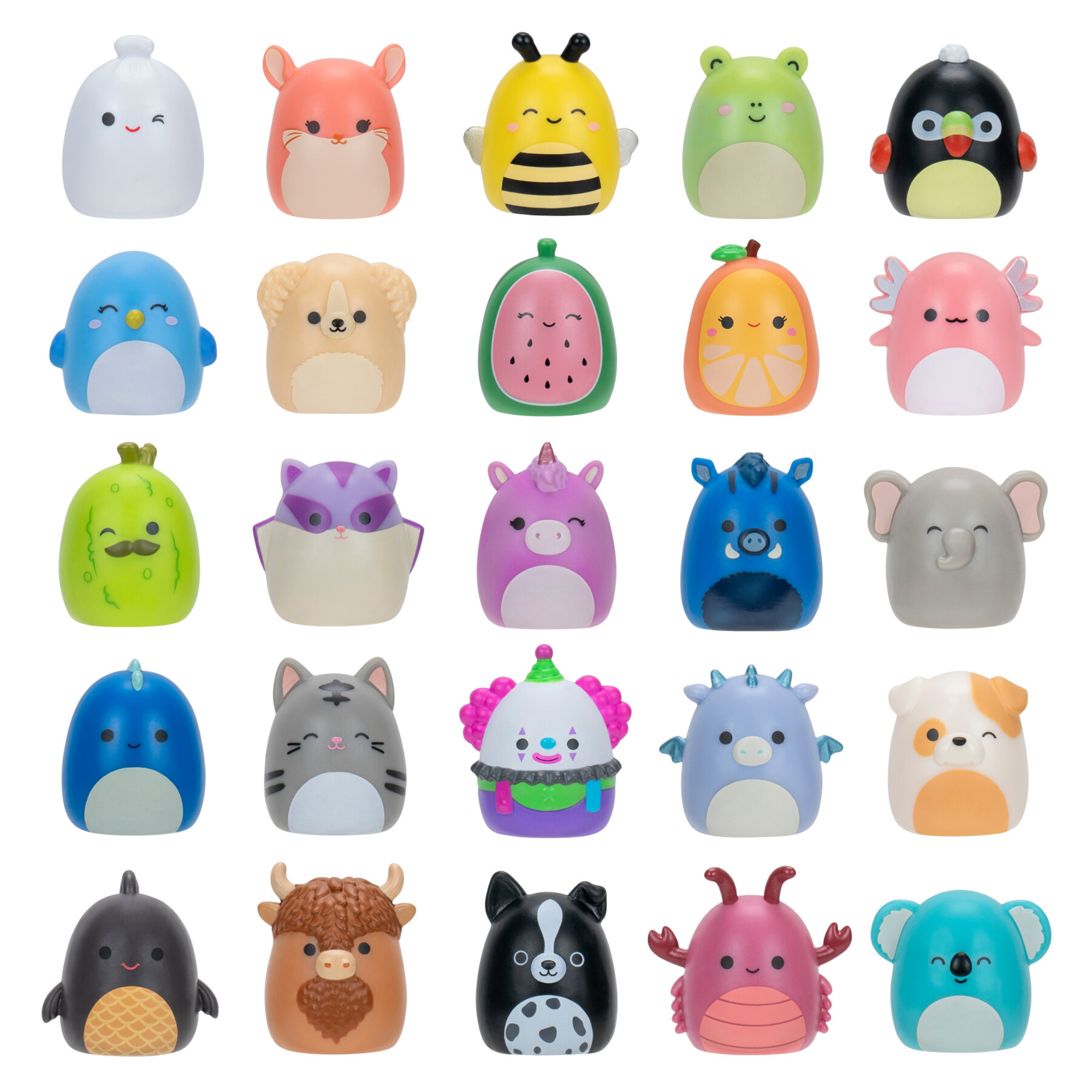 Squishmallows mini collezionabili - confezione esclusiva da 25 personaggi - SQUISHMALLOWS