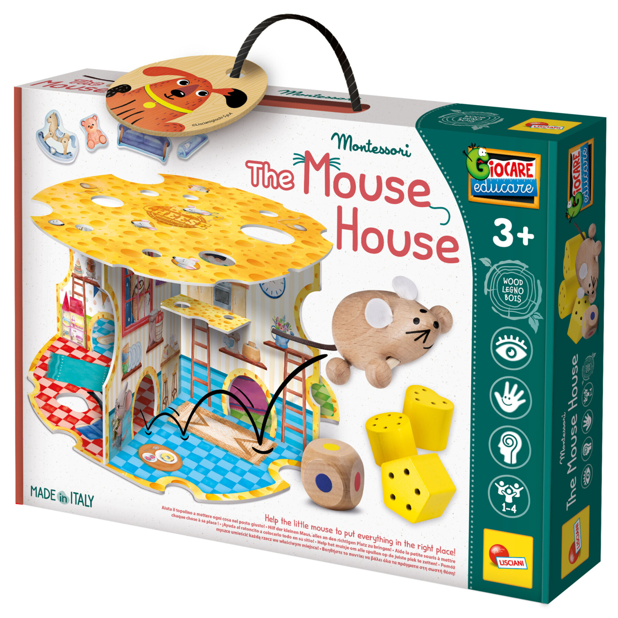 Montessori baby wood the house of the mouse - LISCIANI